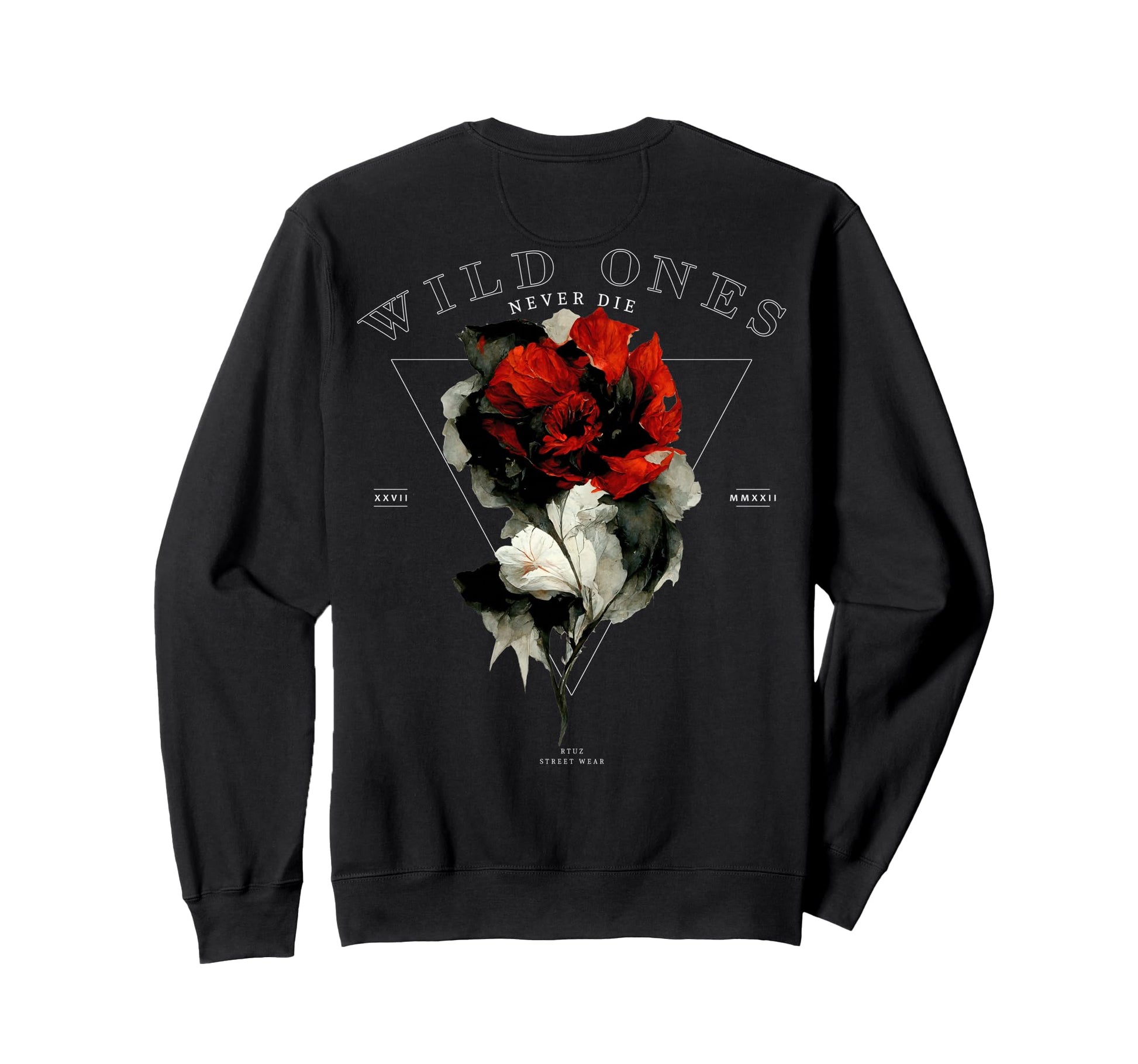Y2K Back Streetwear Rose Sweatshirt - Unique Graphic for Adults - T-Shirt, Sweatshirt, Hoodie