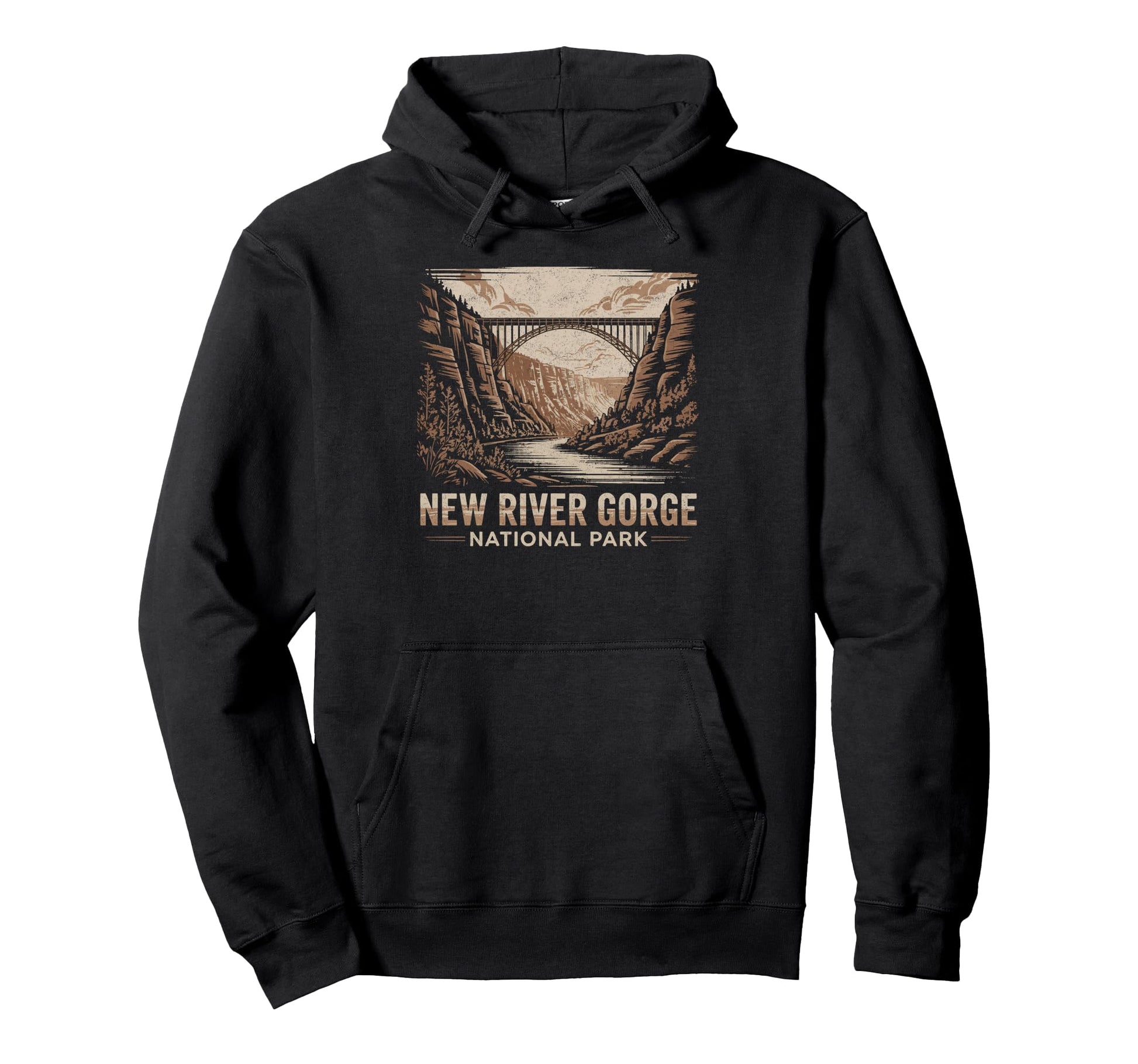 New River Gorge National Park Bridge Hoodie - Aesthetic Graphic for Adults - T-Shirt, Sweatshirt, Hoodie
