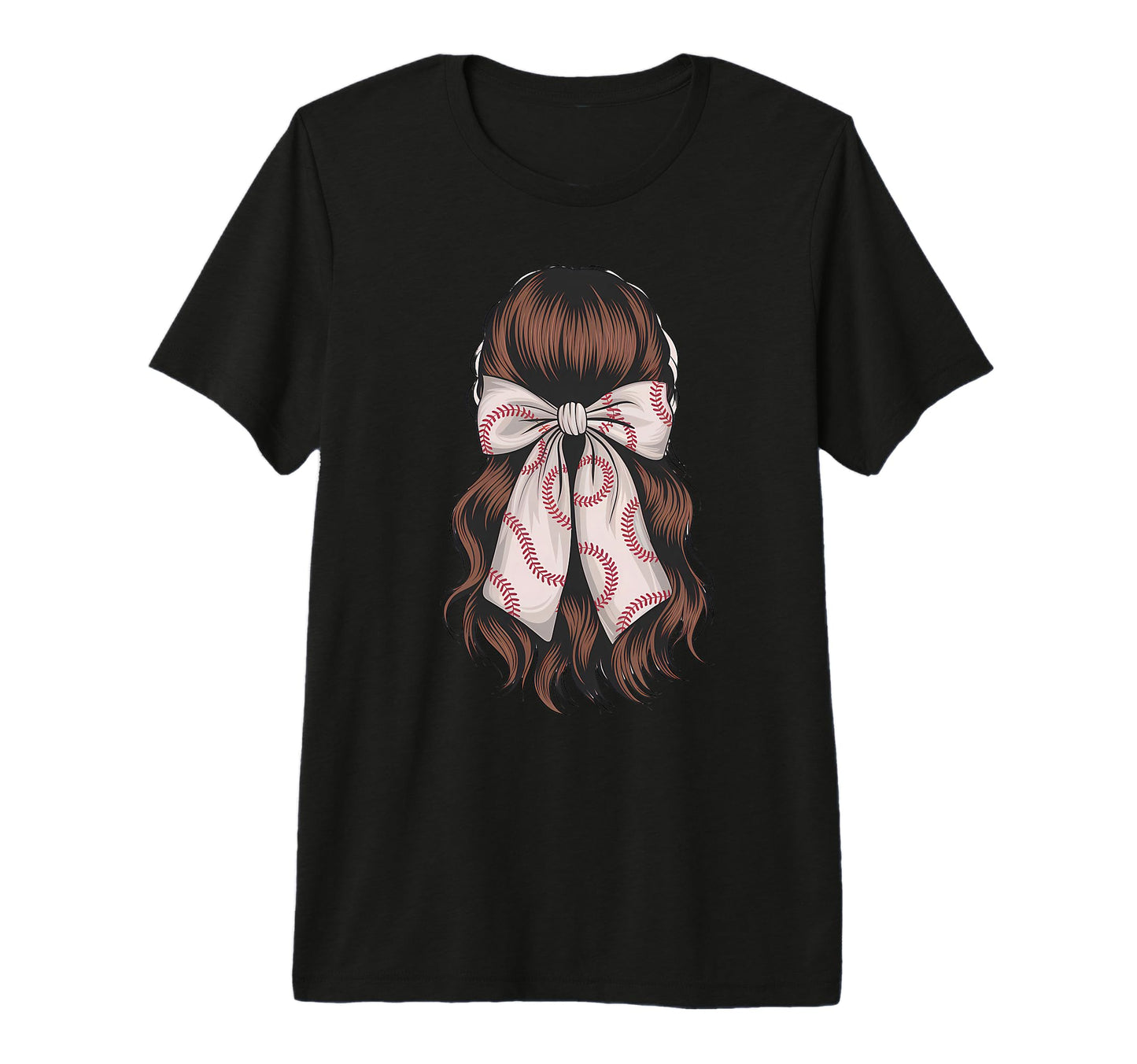 Baseball Coquette Bow Baseball Player T-Shirt - Novelty Apparel for Adults - T-Shirt, Sweatshirt, Hoodie