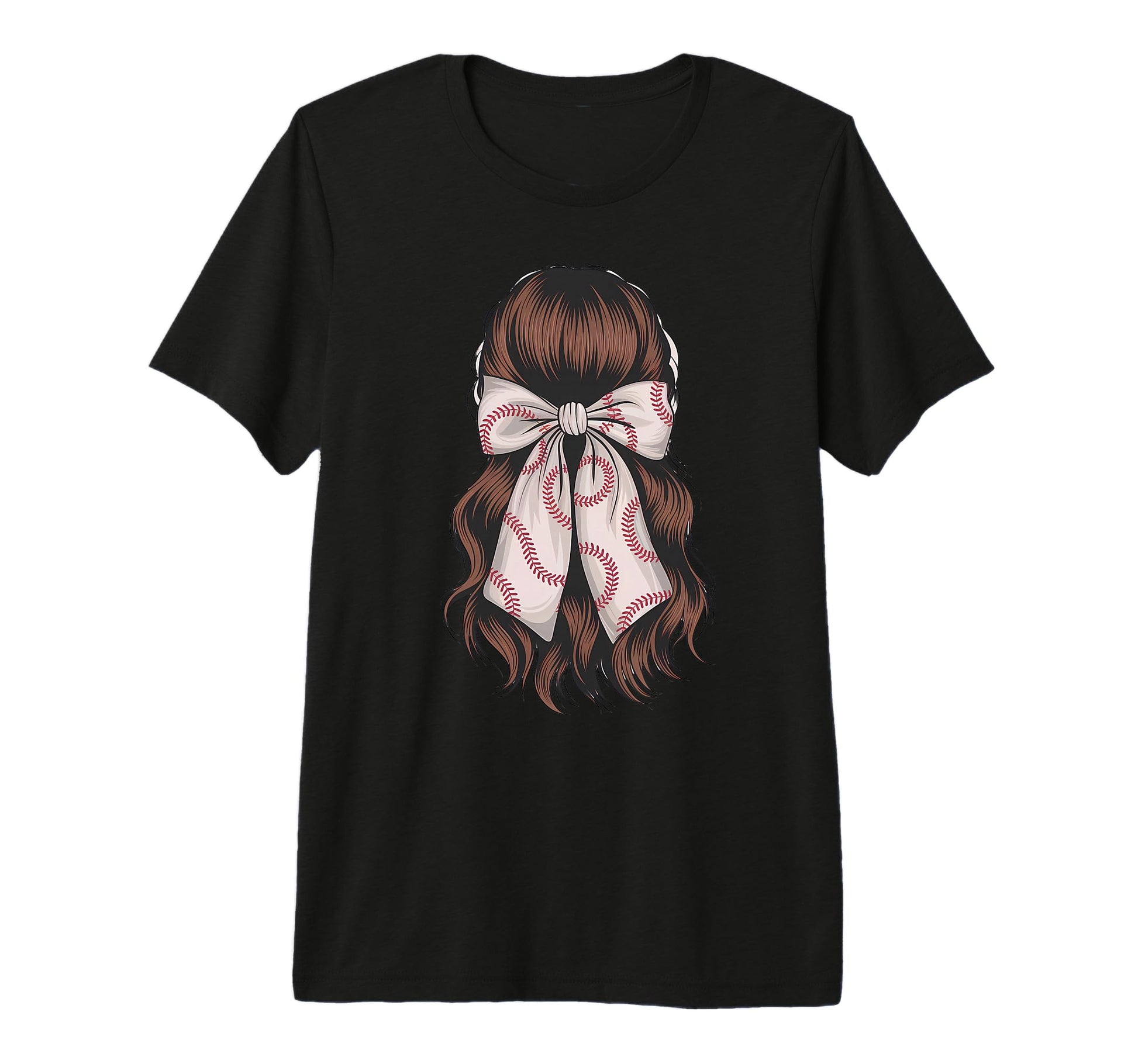 Baseball Coquette Bow Baseball Player T-Shirt - Novelty Apparel for Adults - T-Shirt, Sweatshirt, Hoodie