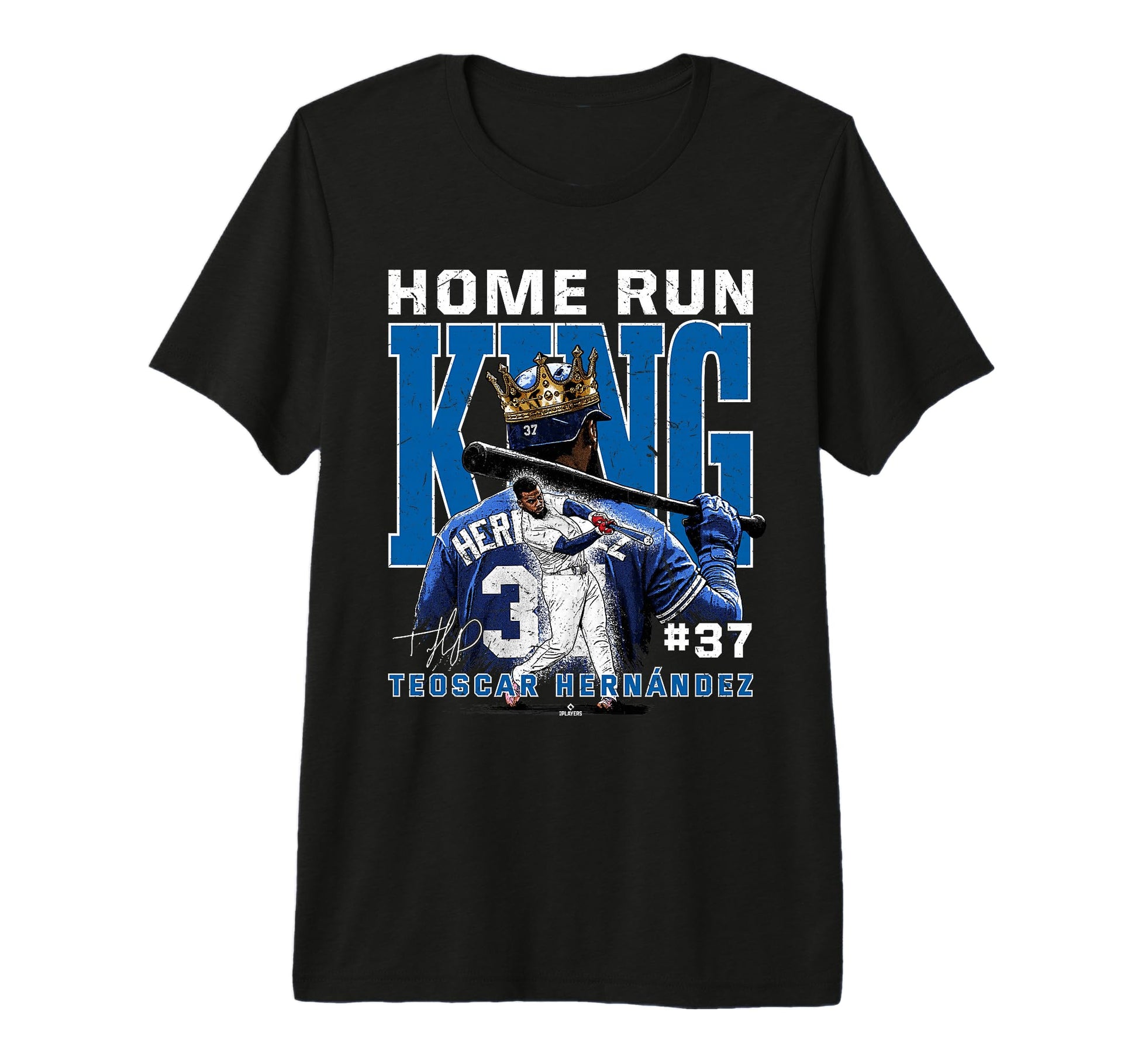 Home Run King Teoscar Hernandez Los T-Shirt - Custom Art Print for Adults - T-Shirt, Sweatshirt, Hoodie