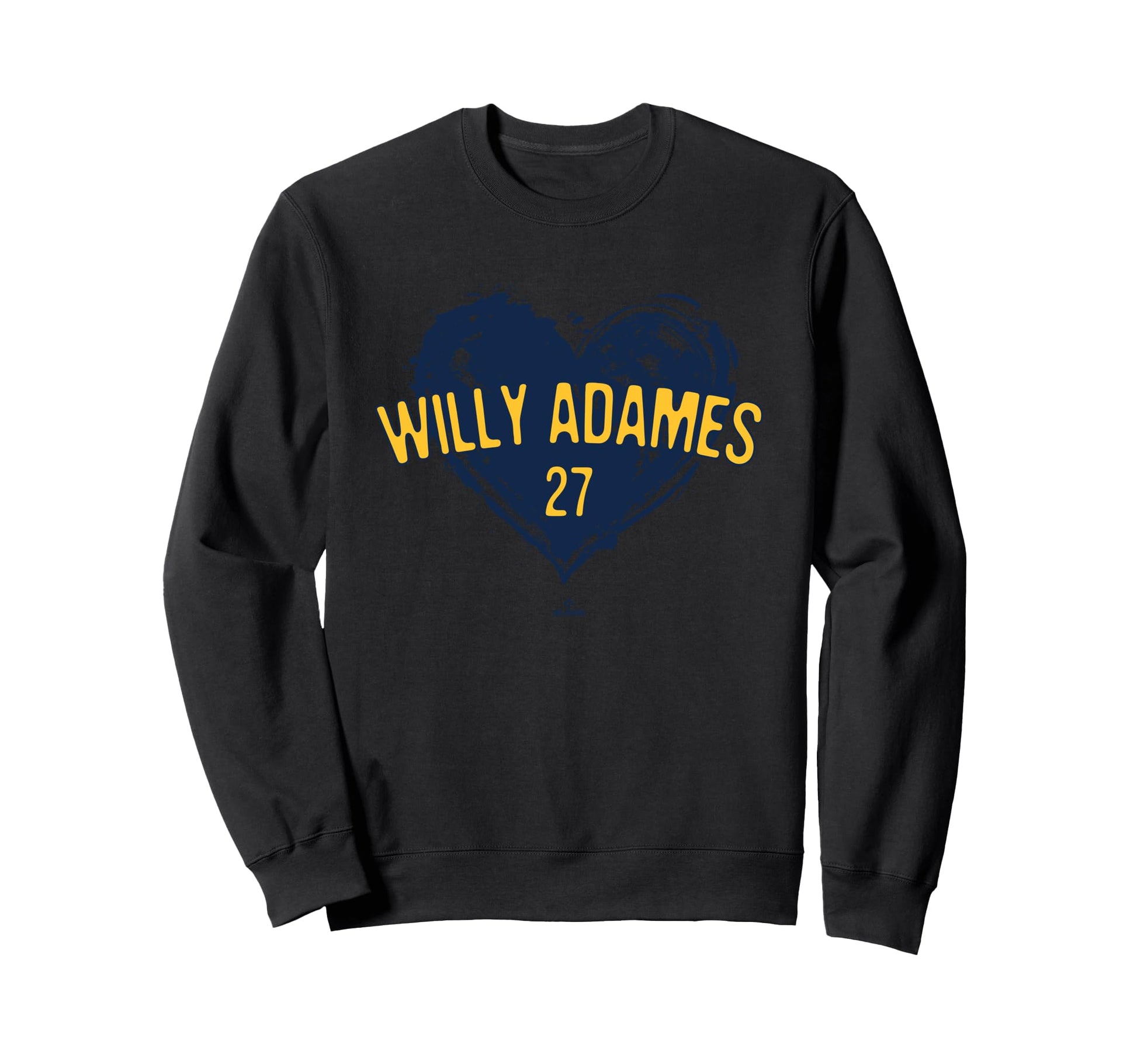 Distressed Heart Willy Adames Milwaukee Sweatshirt - Graphic Print Unisex - T-Shirt, Sweatshirt, Hoodie
