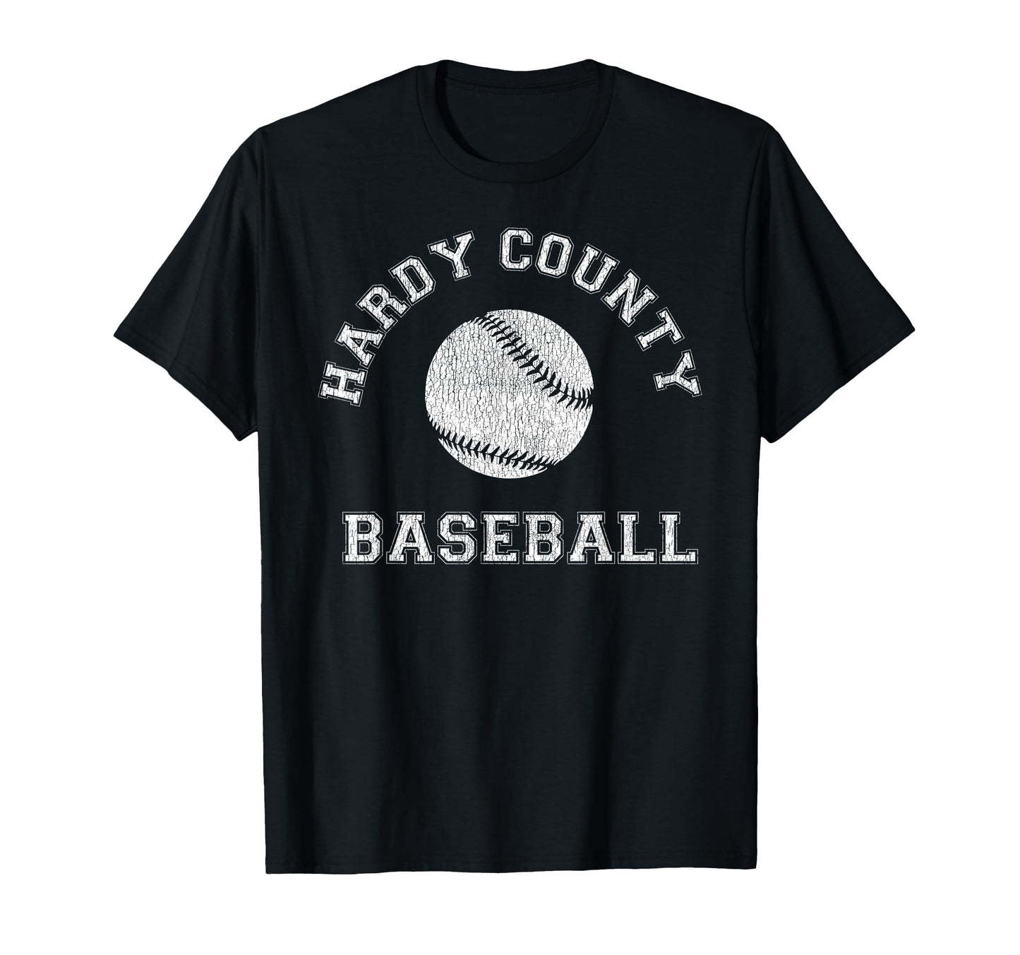 Hardy County Baseball Distressed T-Shirt - Novelty Apparel Unisex - T-Shirt, Sweatshirt, Hoodie