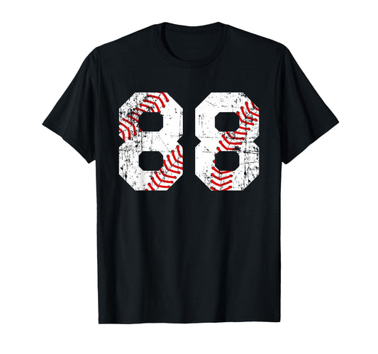 Baseball 88 Jersey Number T-Shirt - Novelty Apparel Unisex - T-Shirt, Sweatshirt, Hoodie
