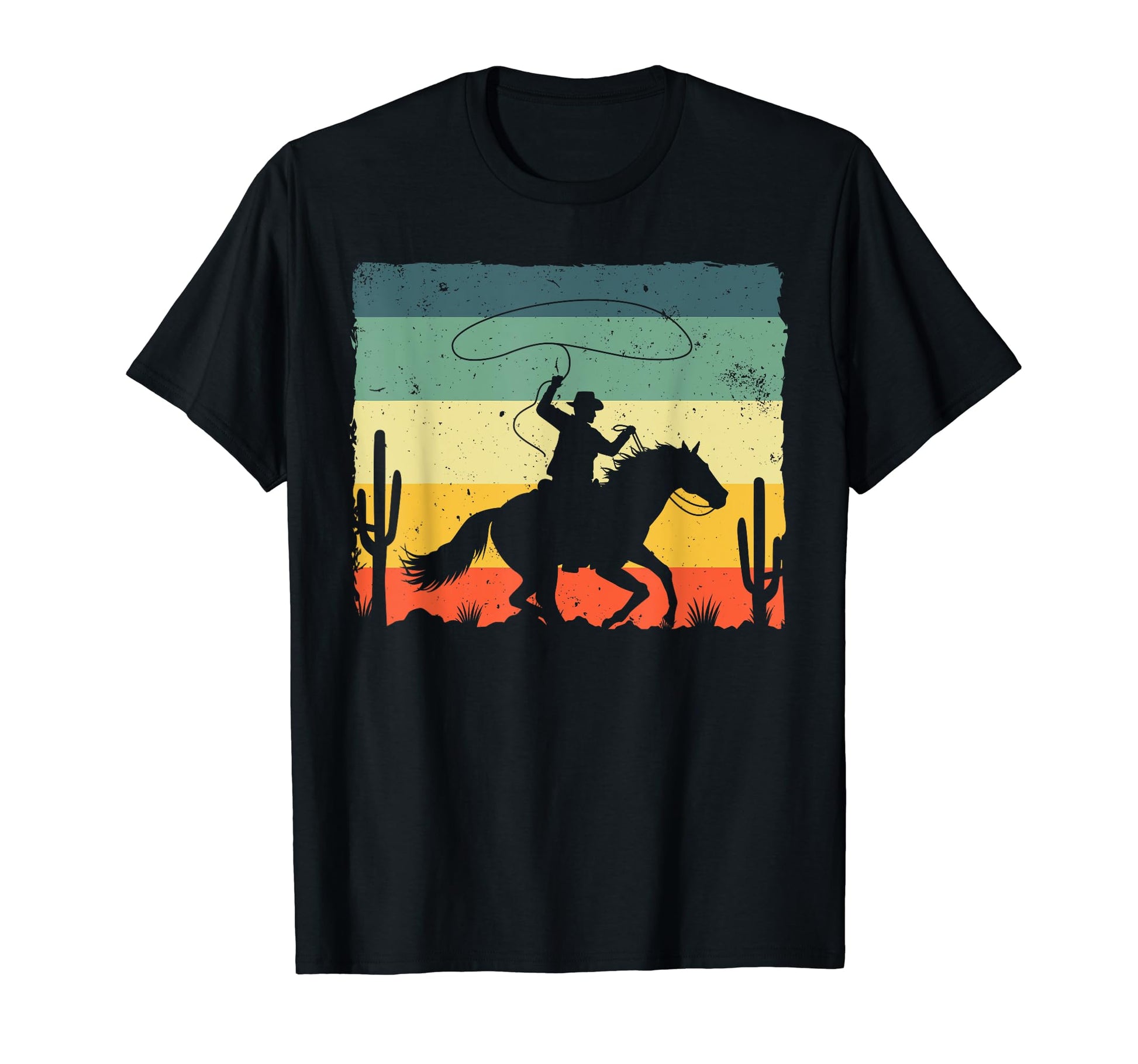 Western Cowboy Horse Rider Cowboy T-Shirt - Novelty Apparel Unisex - T-Shirt, Sweatshirt, Hoodie