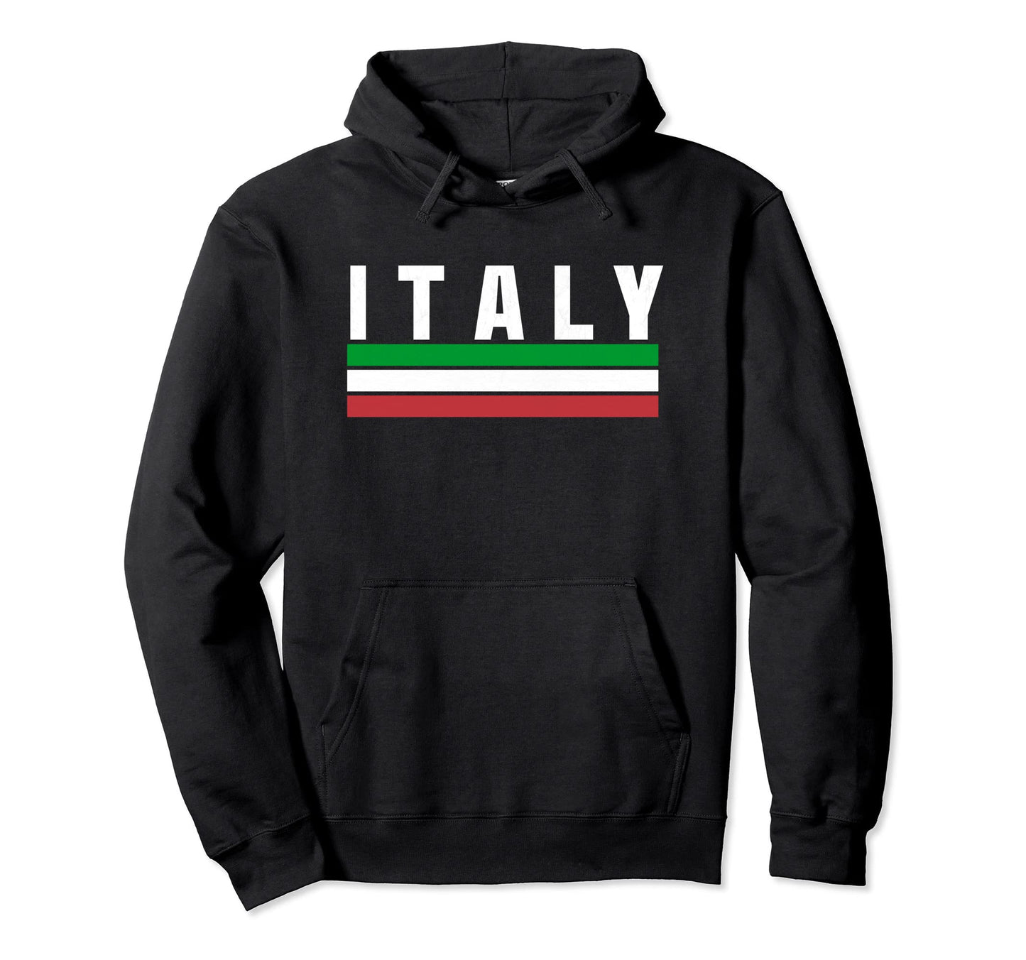 Italy Red White Green Italian Fan Gear Hoodie - Trendy Graphic Men Women - T-Shirt, Sweatshirt, Hoodie