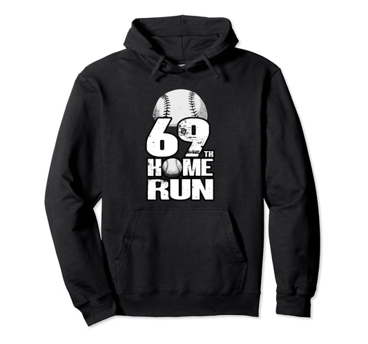 69 Years Old Baseball 69Th Hoodie - Casual Everyday Wear for Adults - T-Shirt, Sweatshirt, Hoodie