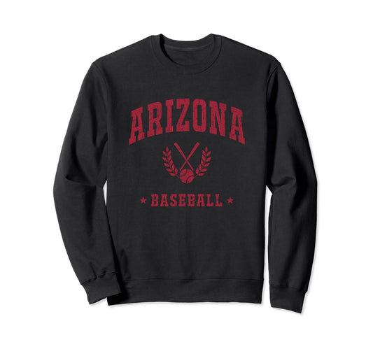 Arizona Baseball Varsity Sweatshirt - Fun Novelty Design for Adults - T-Shirt, Sweatshirt, Hoodie