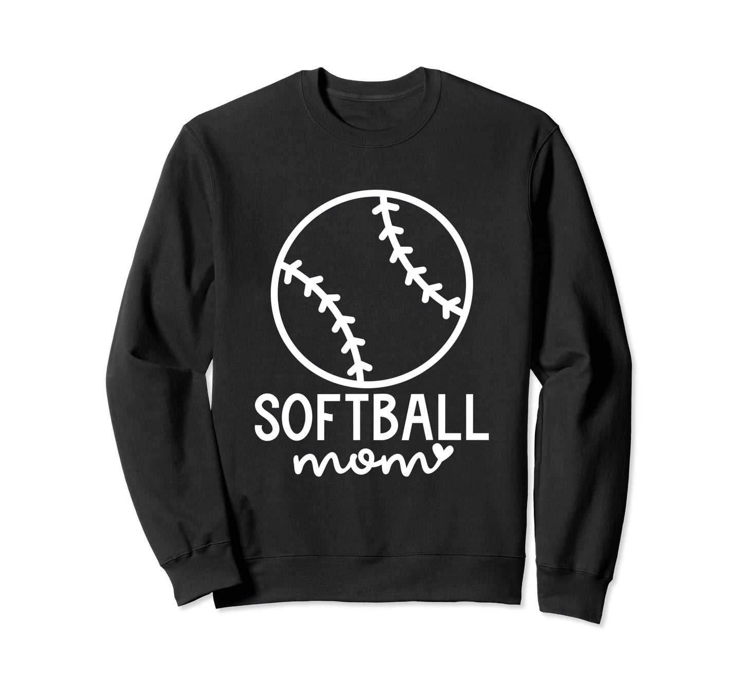 Softball Mom Baseball Love Softball Sweatshirt - Graphic Print Men Women - T-Shirt, Sweatshirt, Hoodie