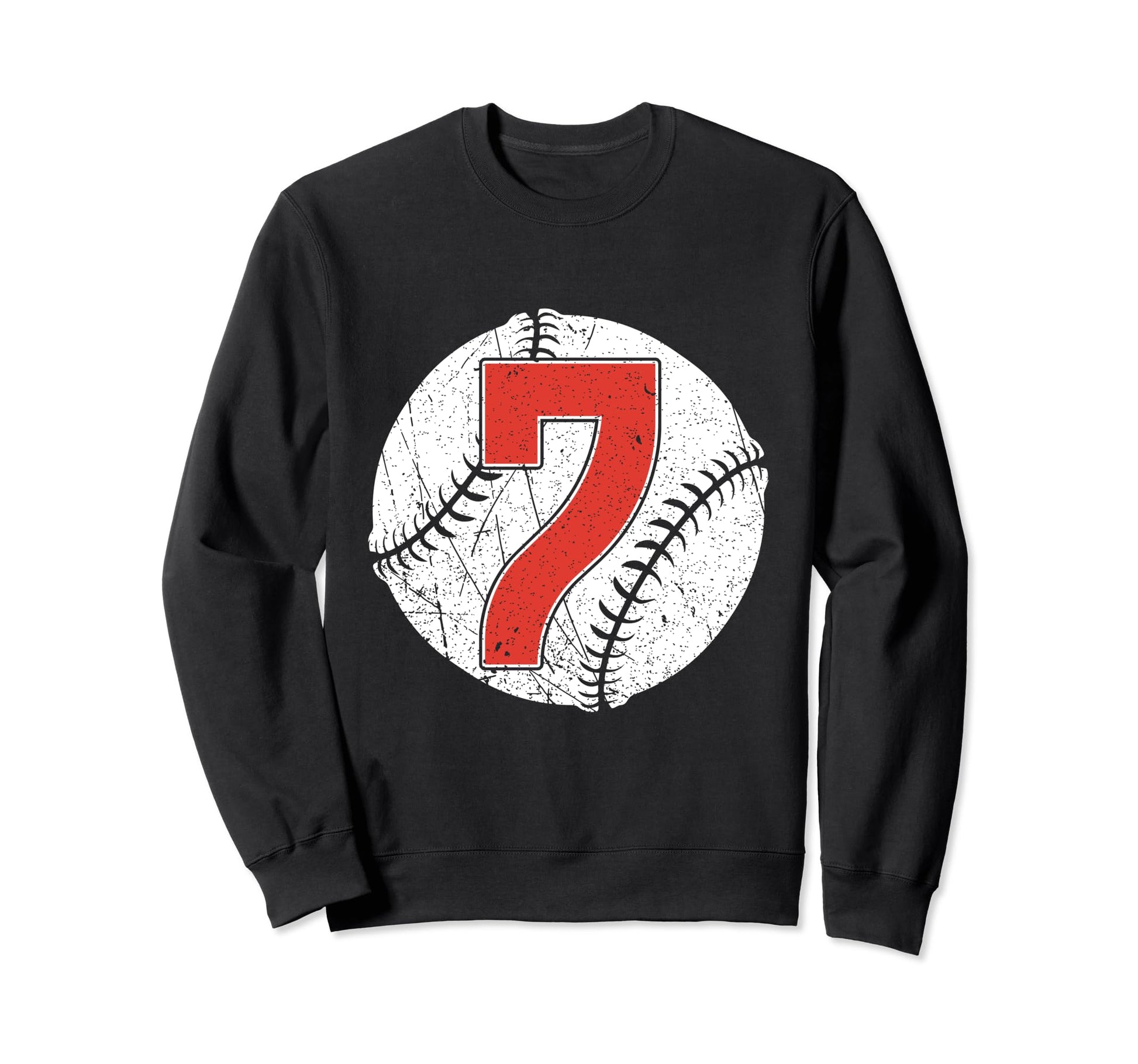 Baseball Birthday 7Th Birthday Sweatshirt - Novelty Apparel for Adults - T-Shirt, Sweatshirt, Hoodie