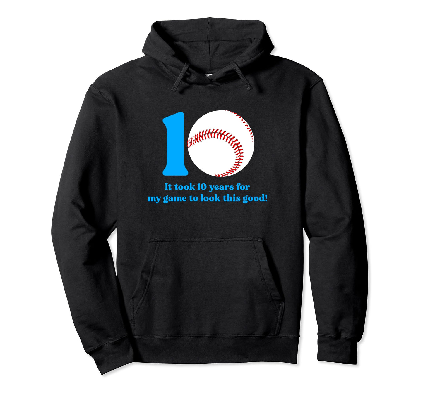 10 Year Old Baseball Player 10Th Birthday Hoodie - Unique Graphic Unisex - T-Shirt, Sweatshirt, Hoodie