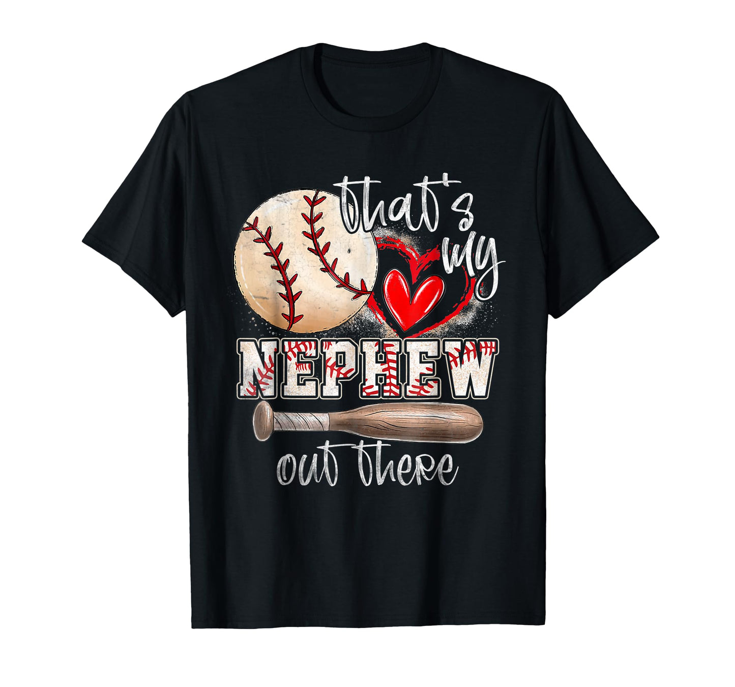Thats My Nephew Out There Baseball Aunt T-Shirt - Minimalist Print Unisex - T-Shirt, Sweatshirt, Hoodie