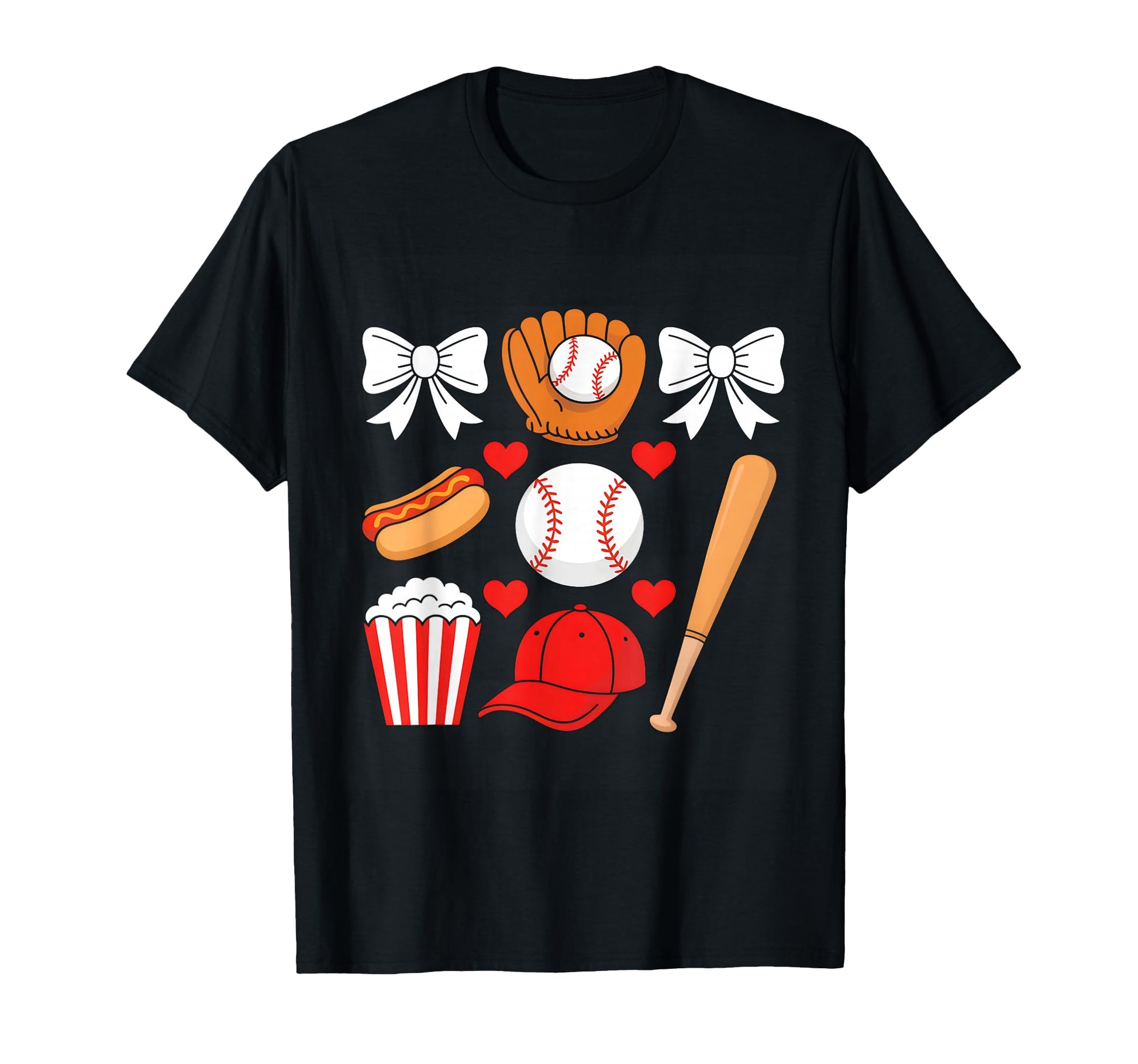 Coquette Baseball Love Hotdog T-Shirt - Fun Novelty Design for Adults - T-Shirt, Sweatshirt, Hoodie