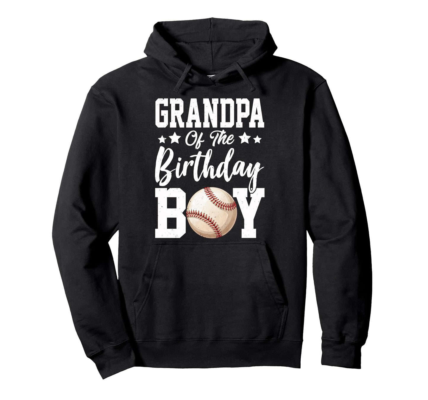 Grandpa Birthday Baseball Matching Family Hoodie - Graphic Print for Adults - T-Shirt, Sweatshirt, Hoodie
