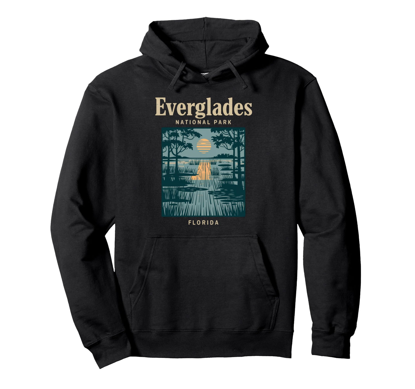 Everglades National Park Florida Hoodie - Custom Art Print for Adults - T-Shirt, Sweatshirt, Hoodie