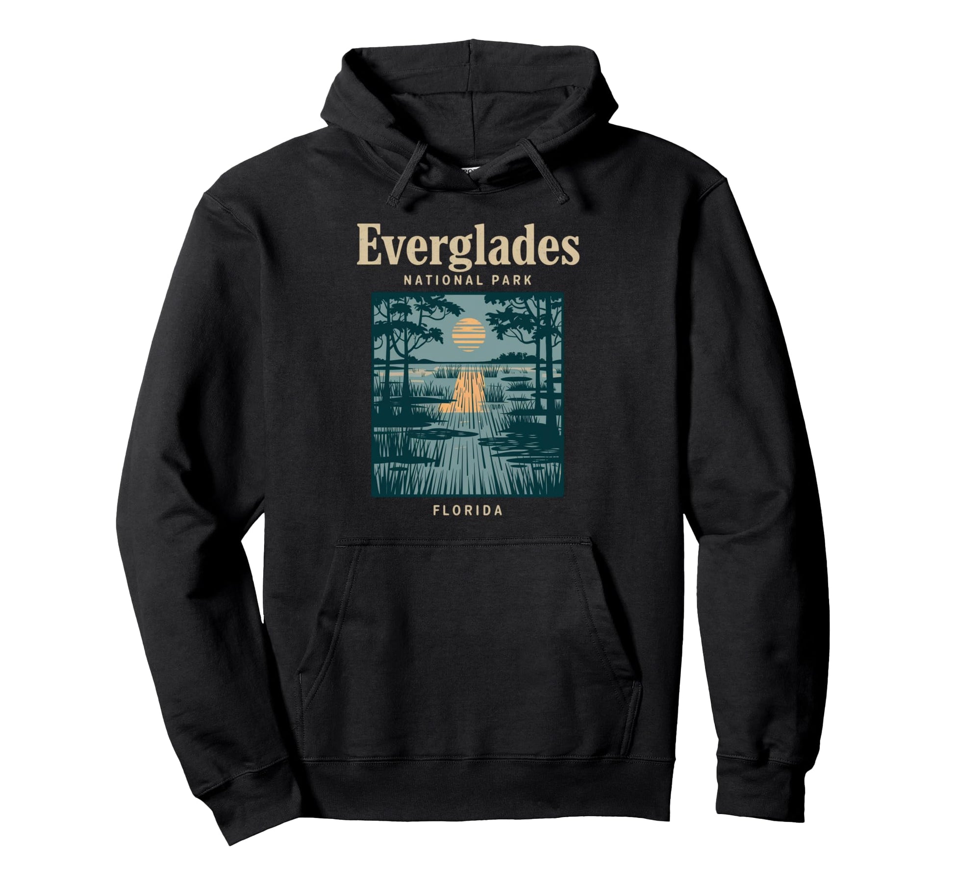 Everglades National Park Florida Hoodie - Custom Art Print for Adults - T-Shirt, Sweatshirt, Hoodie
