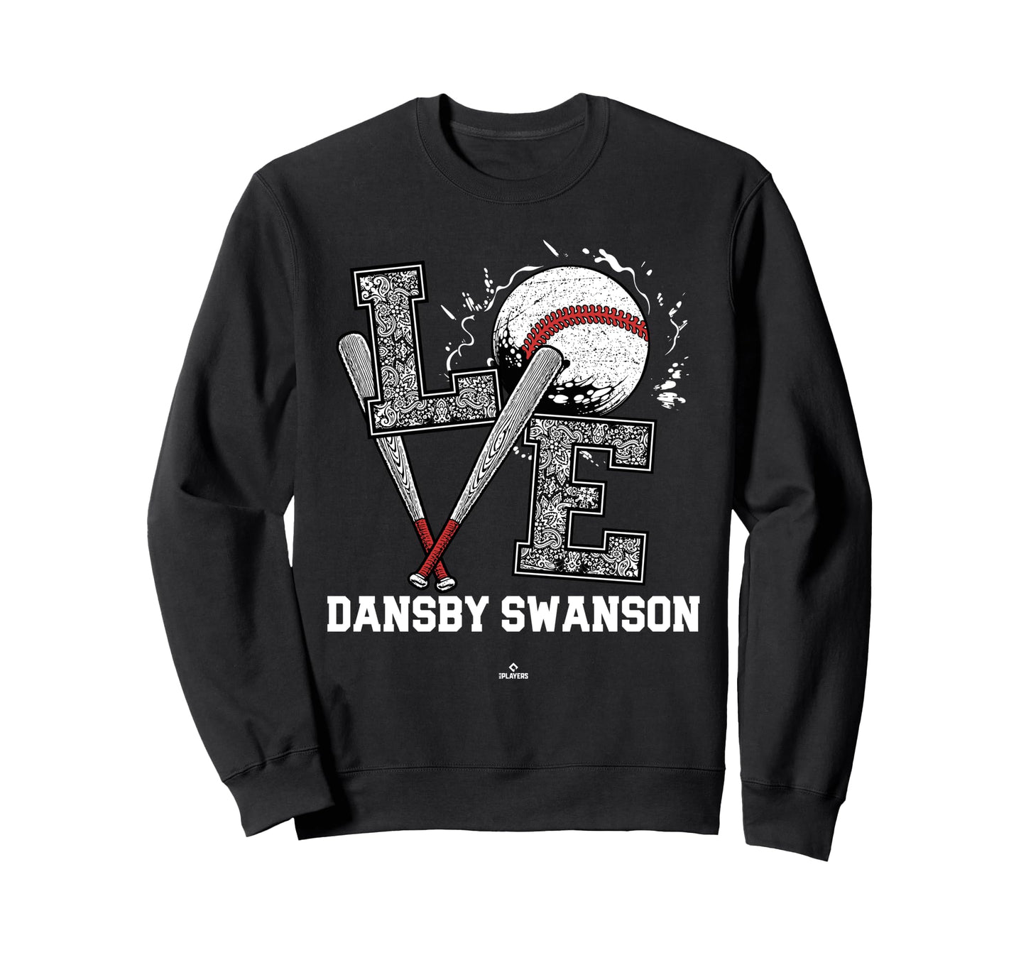 Distressed Baseball Love Dansby Sweatshirt - Custom Art Print for Adults - T-Shirt, Sweatshirt, Hoodie