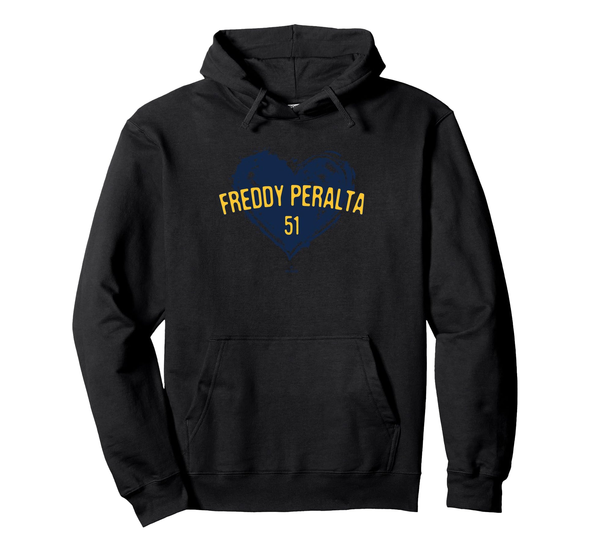 Distressed Heart Freddy Peralta Hoodie - Custom Art Print for Adults - T-Shirt, Sweatshirt, Hoodie
