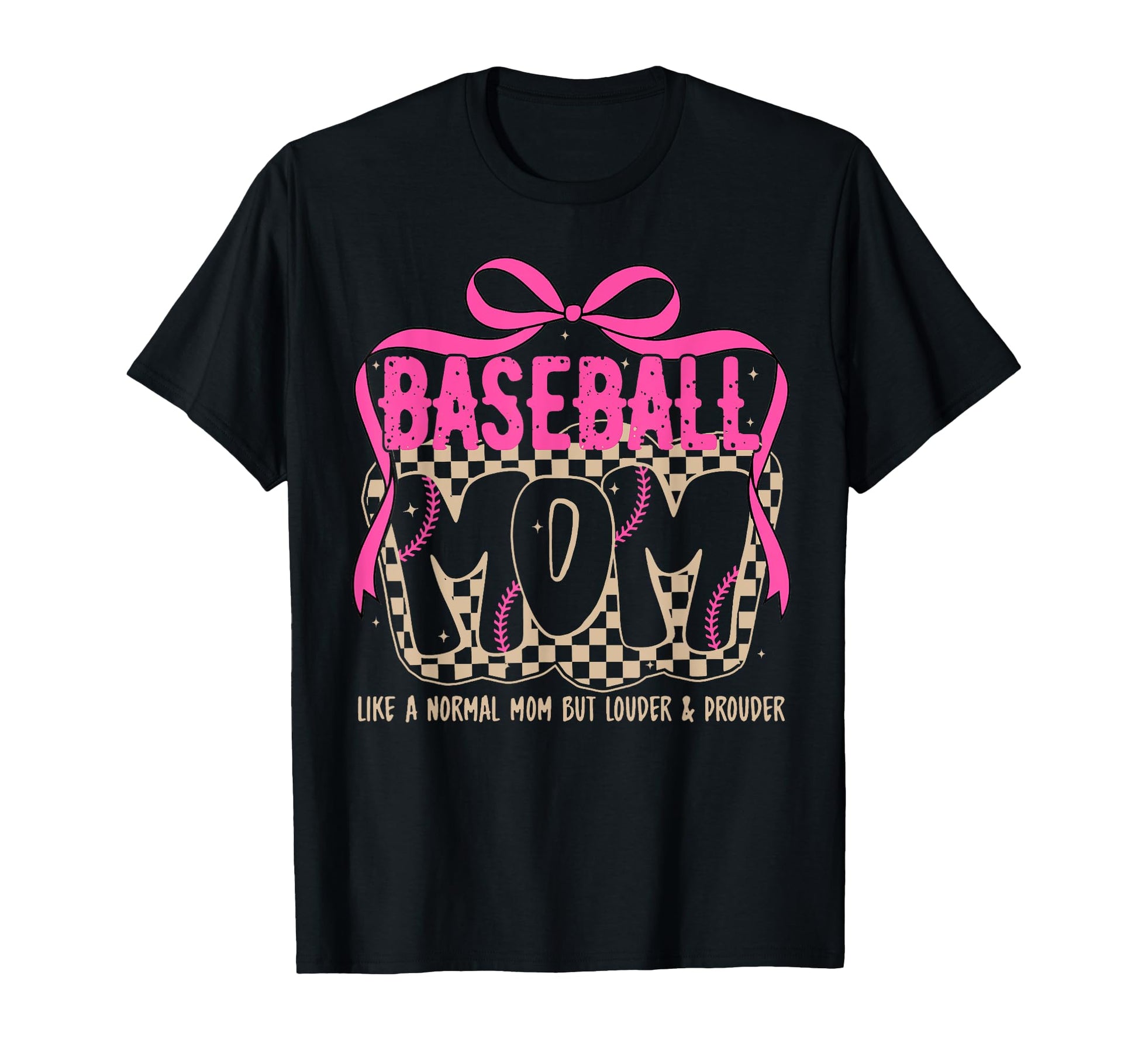 Baseball Mom Like Normal Mom Coquette T-Shirt - Novelty Apparel for Adults - T-Shirt, Sweatshirt, Hoodie