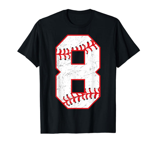 8 Birthday Baseball Theme Bday Party T-Shirt - Streetwear Style Men Women - T-Shirt, Sweatshirt, Hoodie