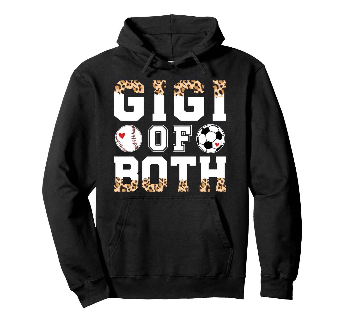 Gigi Both Leopard Baseball Soccer Gigi Hoodie - Streetwear Style Unisex - T-Shirt, Sweatshirt, Hoodie