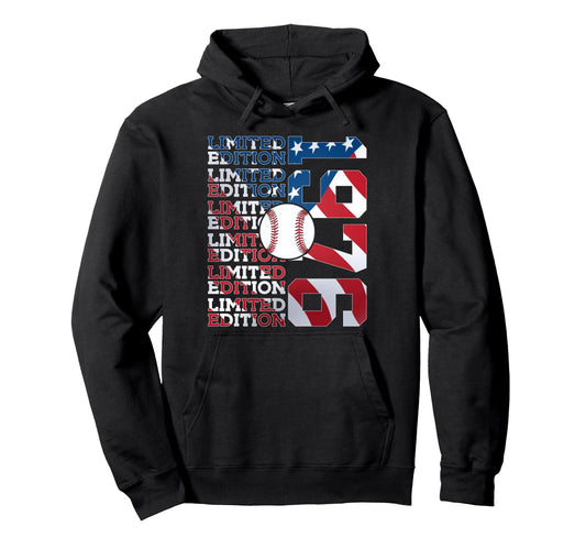 1976 Baseball 50Th Birthday Hoodie - Casual Everyday Wear Men Women - T-Shirt, Sweatshirt, Hoodie