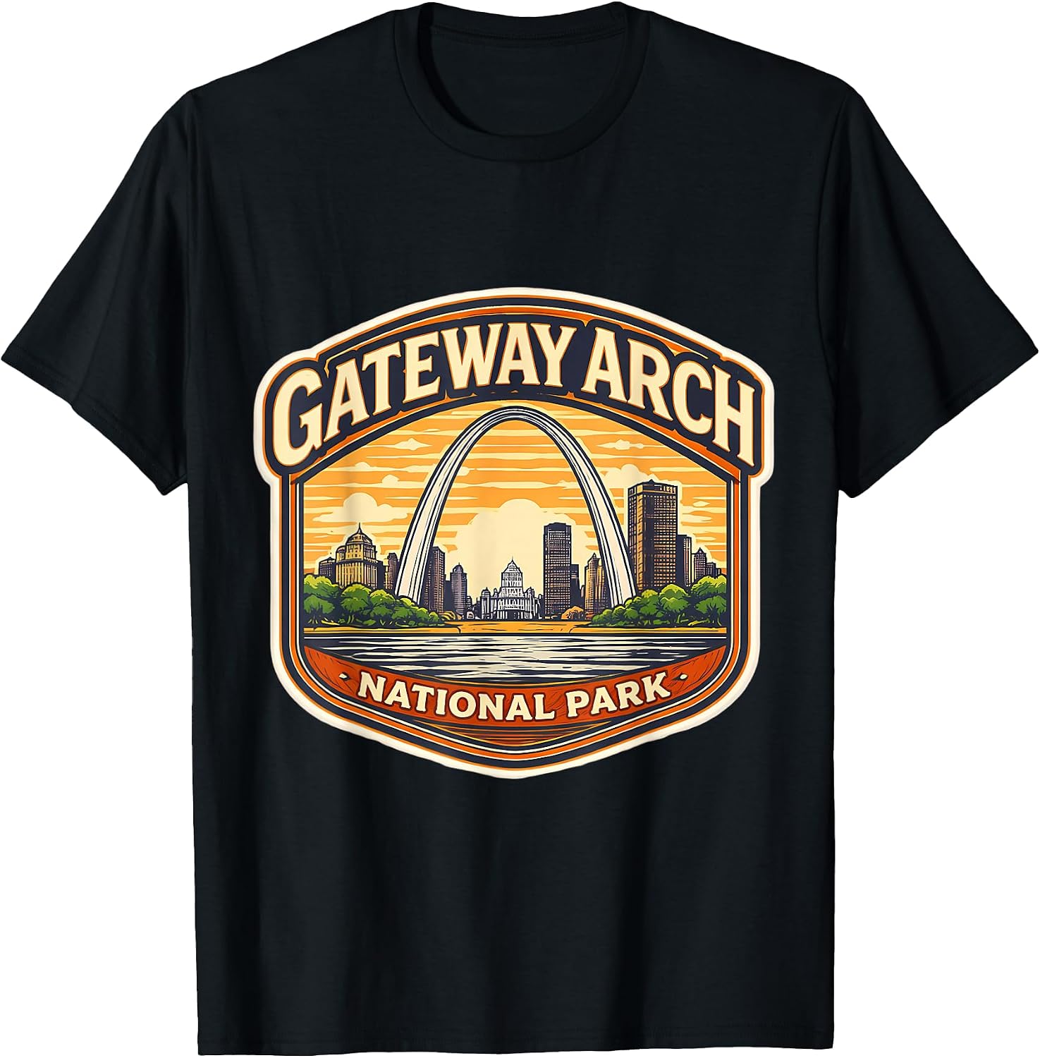 Gateway Arch National Park Souvenir Missouri Merch - Adult & Kids T-Shirts, Sweatshirts & Hoodies apparel design preview 1