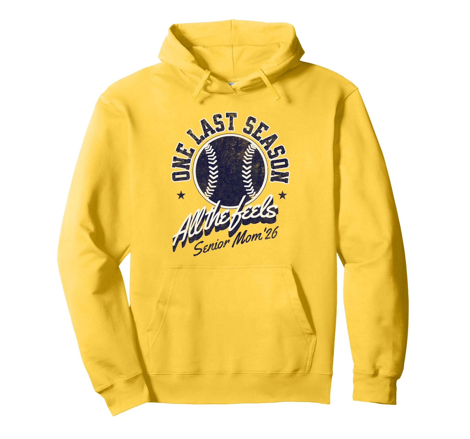 Baseball Senior Mom 2026 Distressed Hoodie - Unique Graphic Unisex - T-Shirt, Sweatshirt, Hoodie