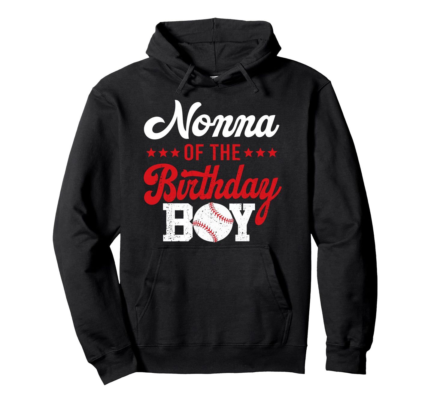 Nonna Birthday Baseball 1St Bday Hoodie - Graphic Print Unisex - T-Shirt, Sweatshirt, Hoodie