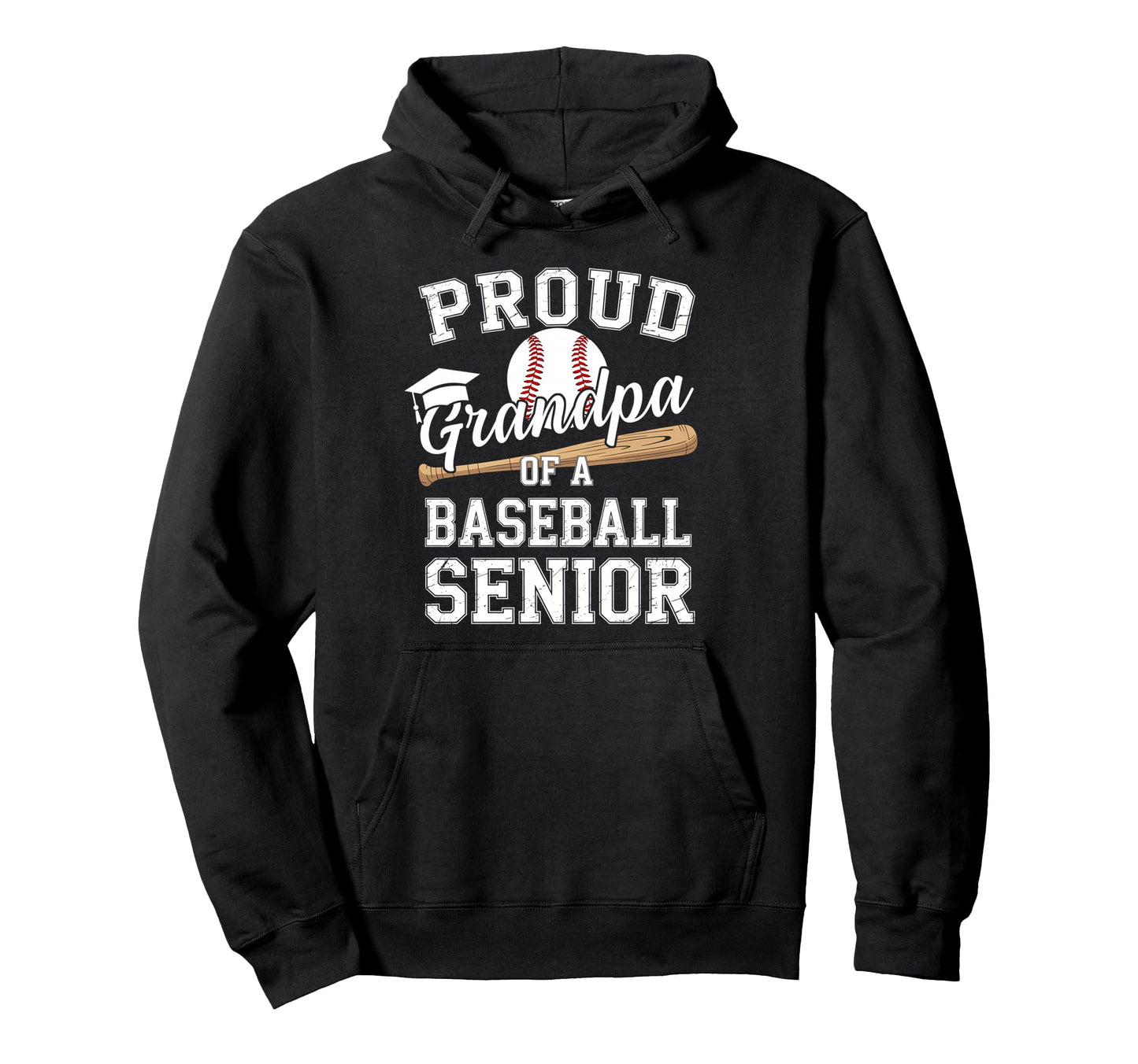 Proud Grandpa 2026 Senior Baseball Hoodie - Custom Art Print Unisex - T-Shirt, Sweatshirt, Hoodie