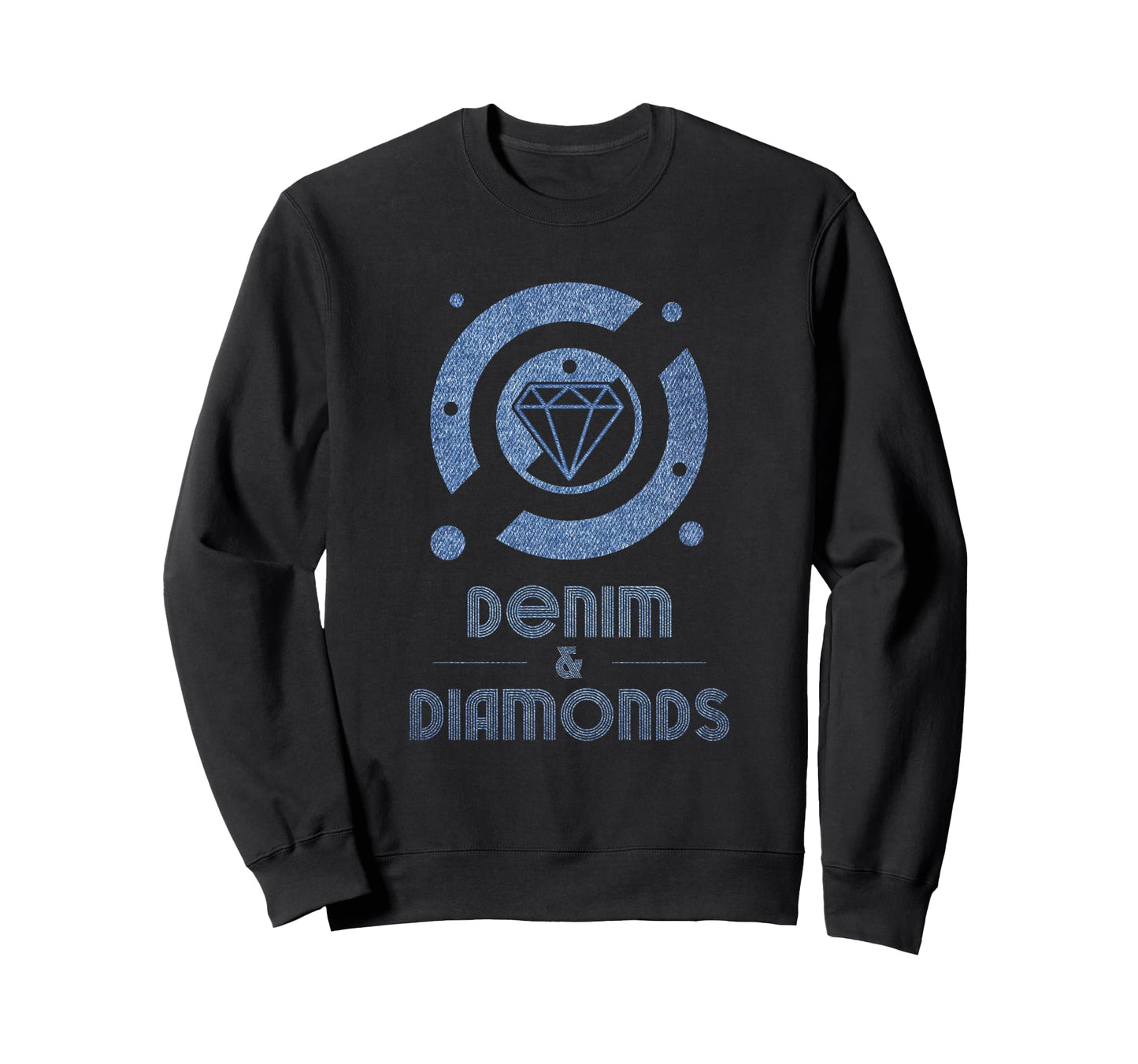 Denim And Diamonds Black Country Sweatshirt - Fun Novelty Design Unisex - T-Shirt, Sweatshirt, Hoodie