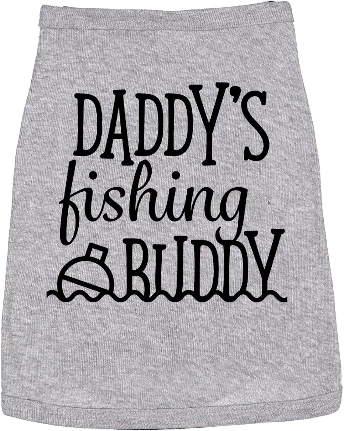Daddys Fishing Buddy Dog Funny Pets Costume Graphic - Adult & Kids T-Shirts, Sweatshirts & Hoodies apparel design preview 1
