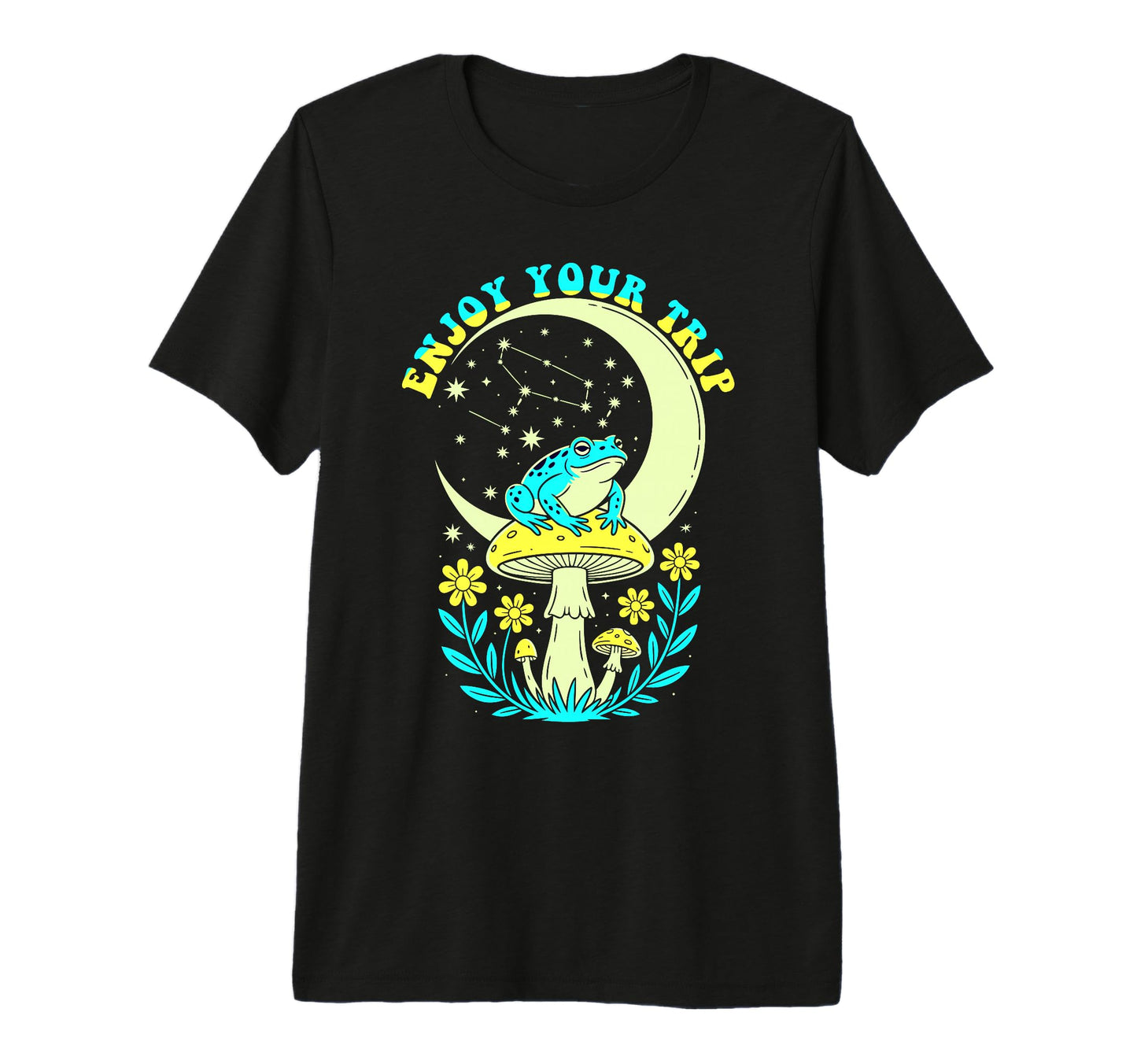 Enjoy Mushrooms Trip Psychedelic T-Shirt - Fun Novelty Design for Adults - T-Shirt, Sweatshirt, Hoodie