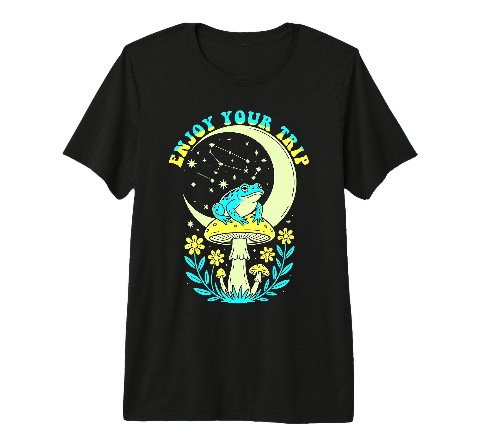 Enjoy Mushrooms Trip Psychedelic T-Shirt - Fun Novelty Design for Adults - T-Shirt, Sweatshirt, Hoodie