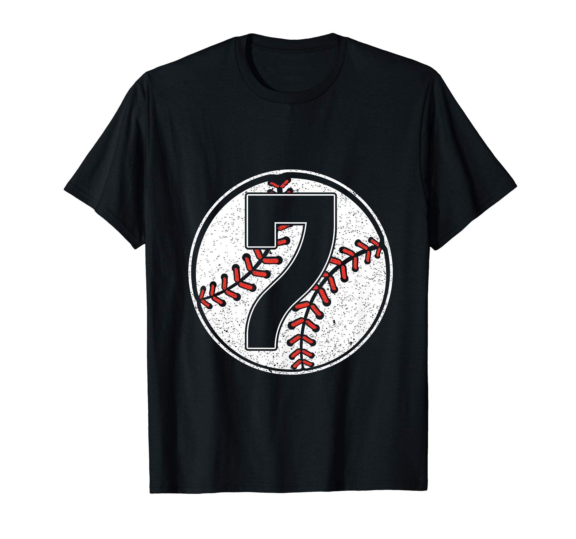 Baseball Birthday 7Th Birthday Party T-Shirt - Graphic Print Unisex - T-Shirt, Sweatshirt, Hoodie