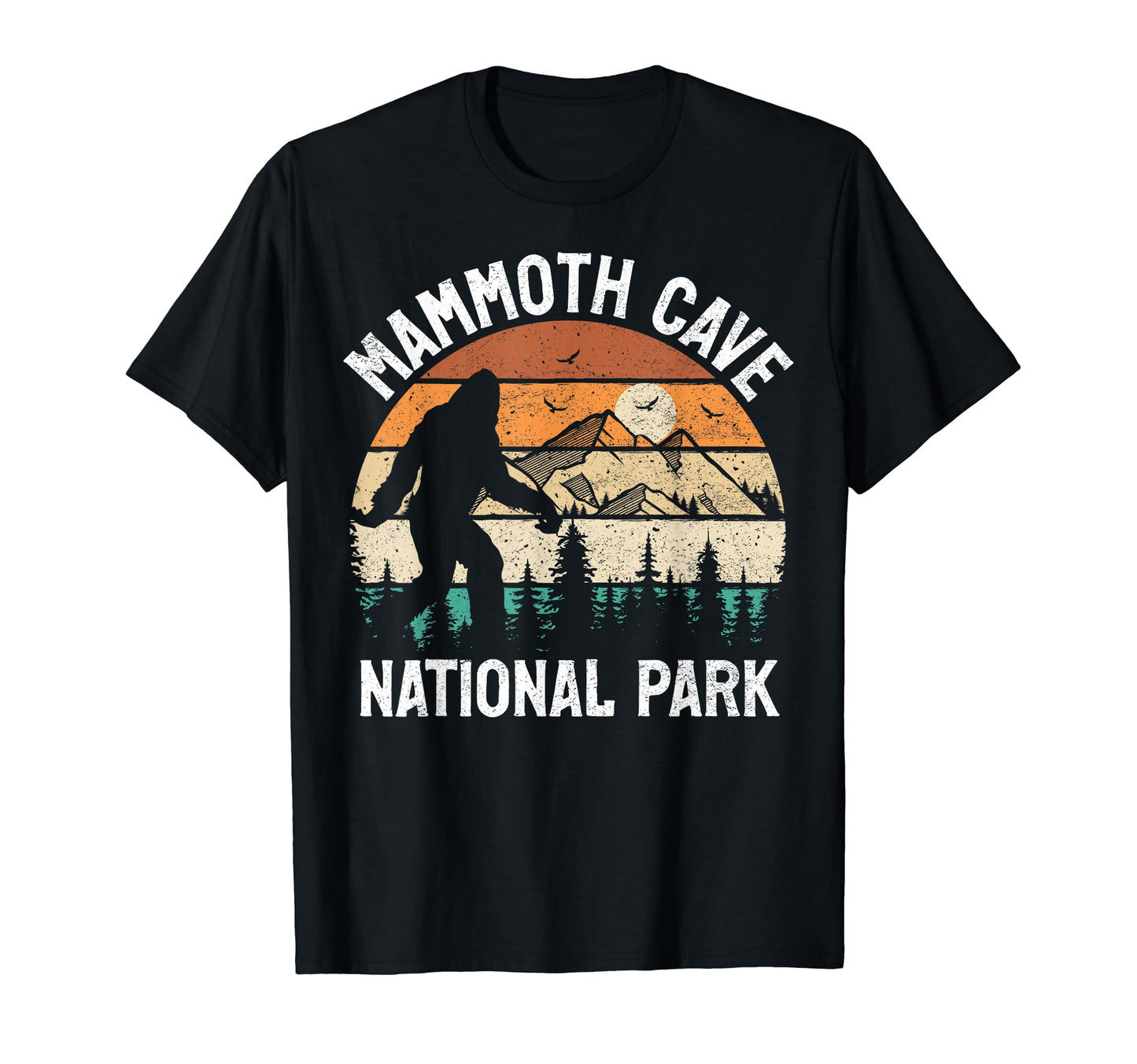 Mammoth Cave National Park Bigfoot T-Shirt - Unique Graphic Men Women - T-Shirt, Sweatshirt, Hoodie