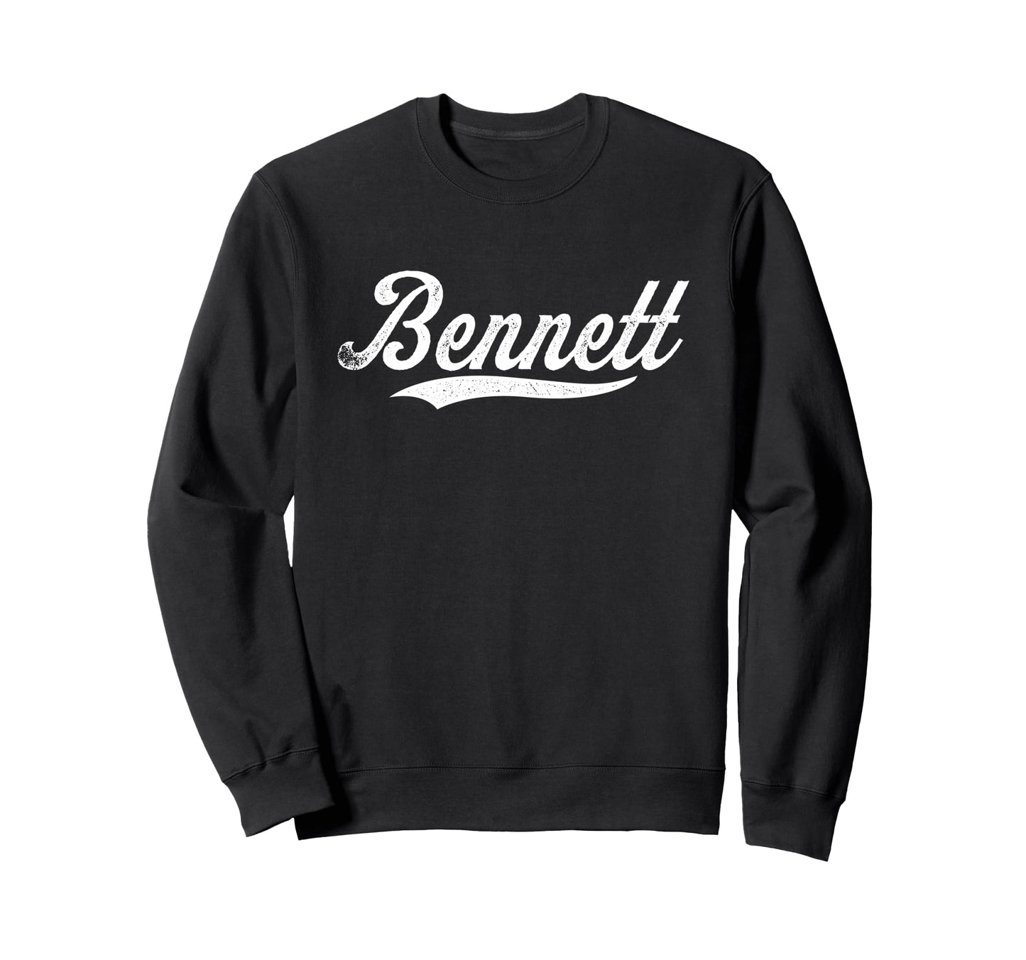 Distressed Script Pierce Bennett Sweatshirt - Trendy Graphic Men Women - T-Shirt, Sweatshirt, Hoodie
