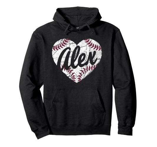 Alex Baseball Personalized Name Mom Hoodie - Streetwear Style Men Women - T-Shirt, Sweatshirt, Hoodie