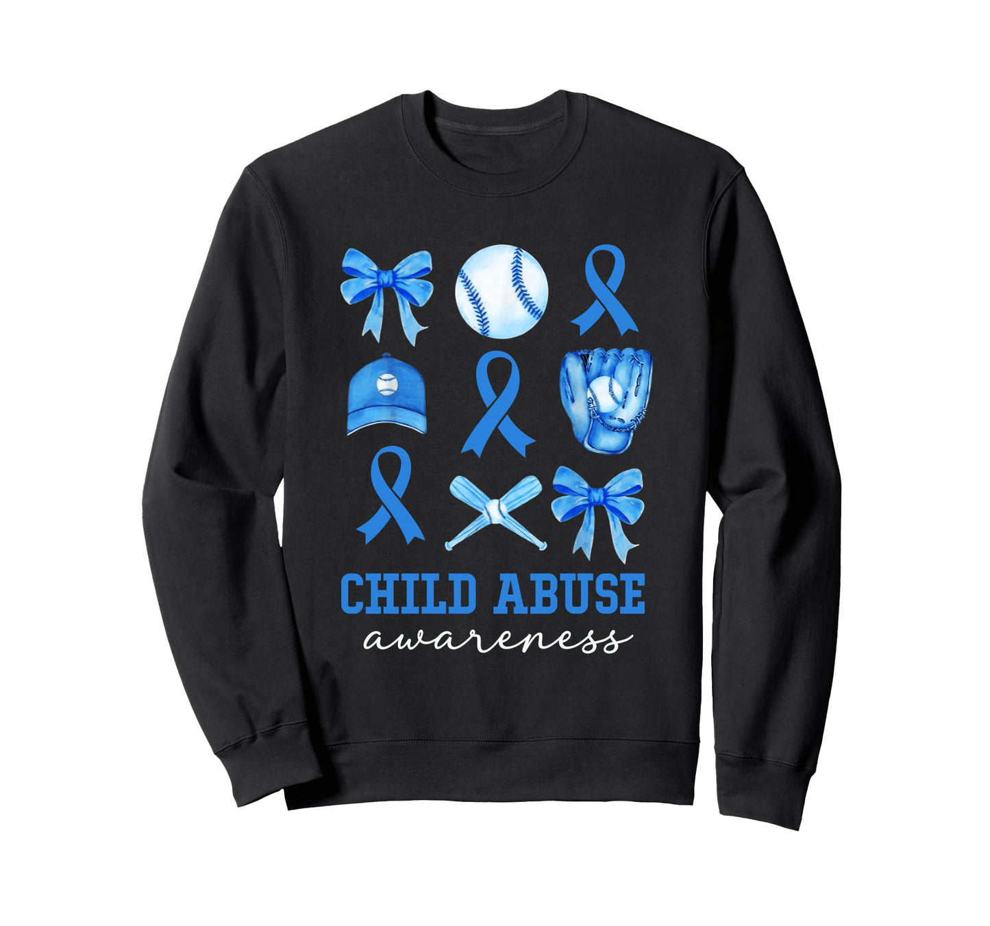 Child Abuse Awareness Coquette Sweatshirt - Fun Novelty Design Men Women - T-Shirt, Sweatshirt, Hoodie