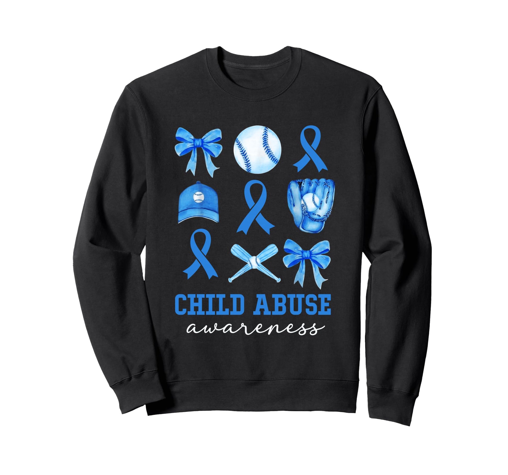 Child Abuse Awareness Coquette Sweatshirt - Fun Novelty Design Men Women - T-Shirt, Sweatshirt, Hoodie