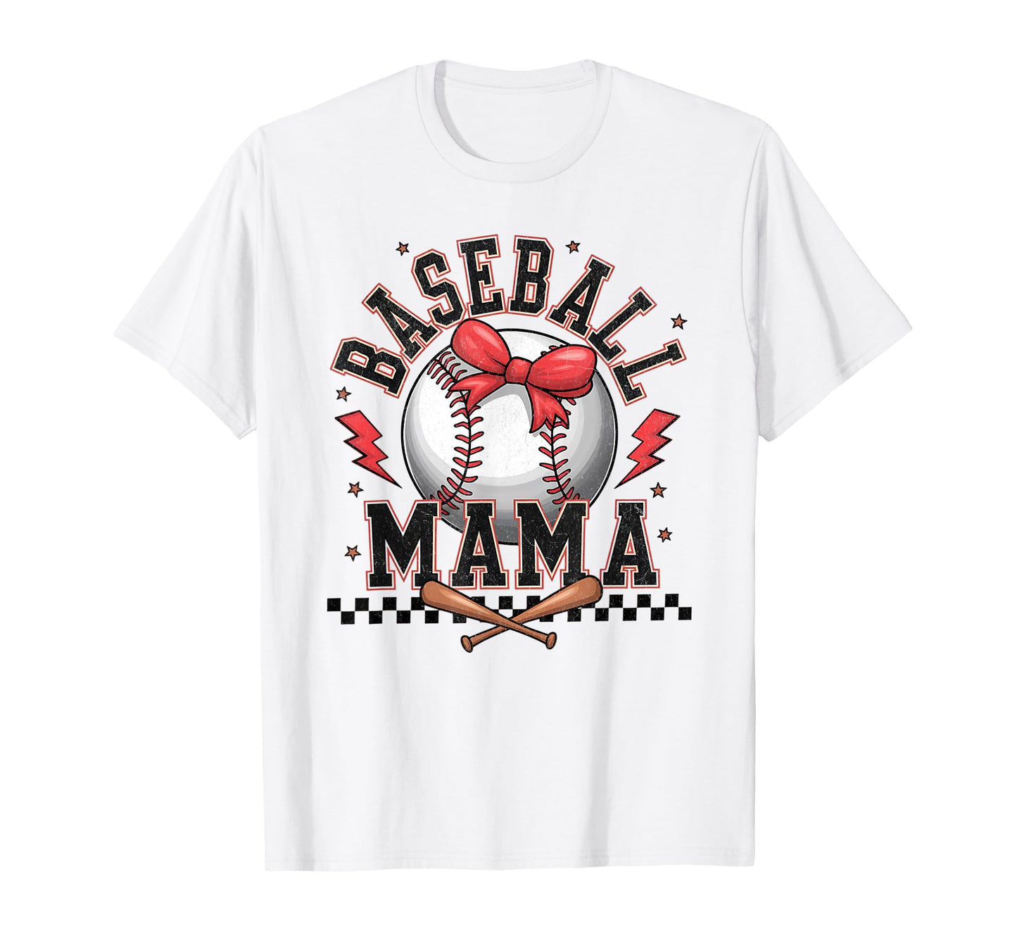 Baseball Coquette Bow Baseball Cheer Mom T-Shirt - Custom Art Print Unisex - T-Shirt, Sweatshirt, Hoodie