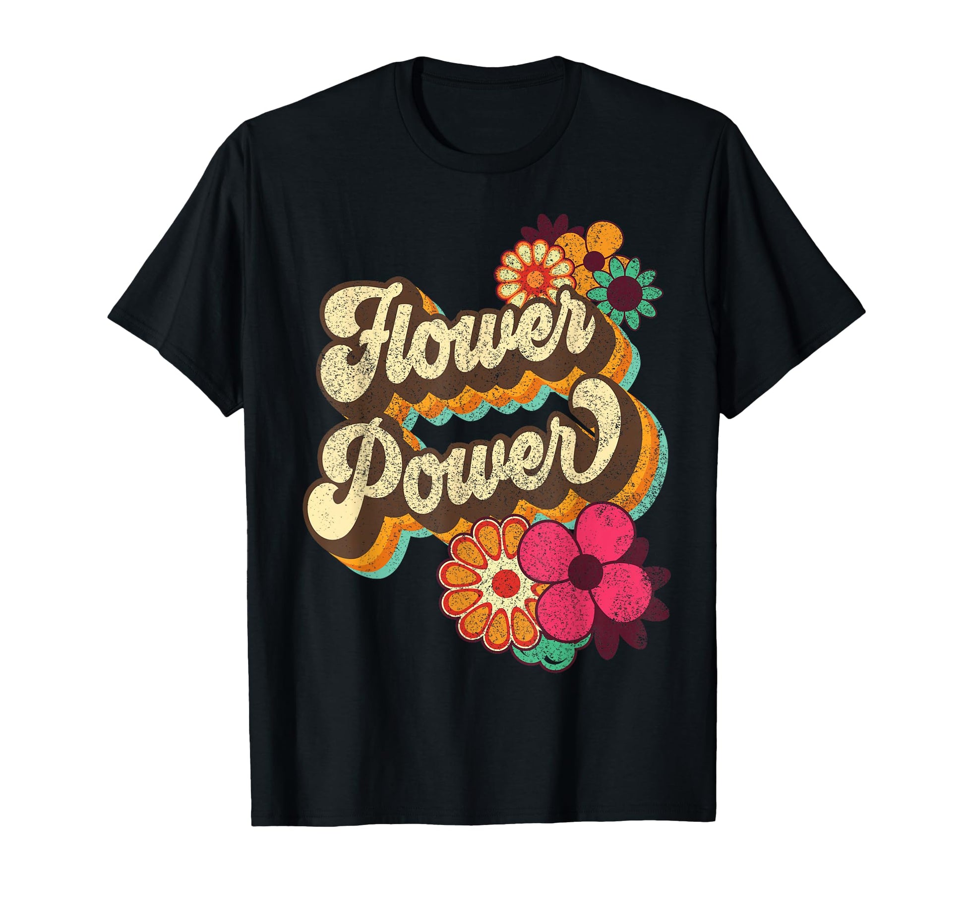 Flower Power 60S 70S Hippie Groovy T-Shirt - Minimalist Print for Adults - T-Shirt, Sweatshirt, Hoodie