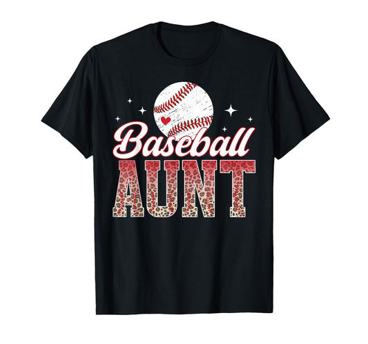 Baseball Aunt Baseball Player Auntie T-Shirt - Graphic Print for Adults - T-Shirt, Sweatshirt, Hoodie