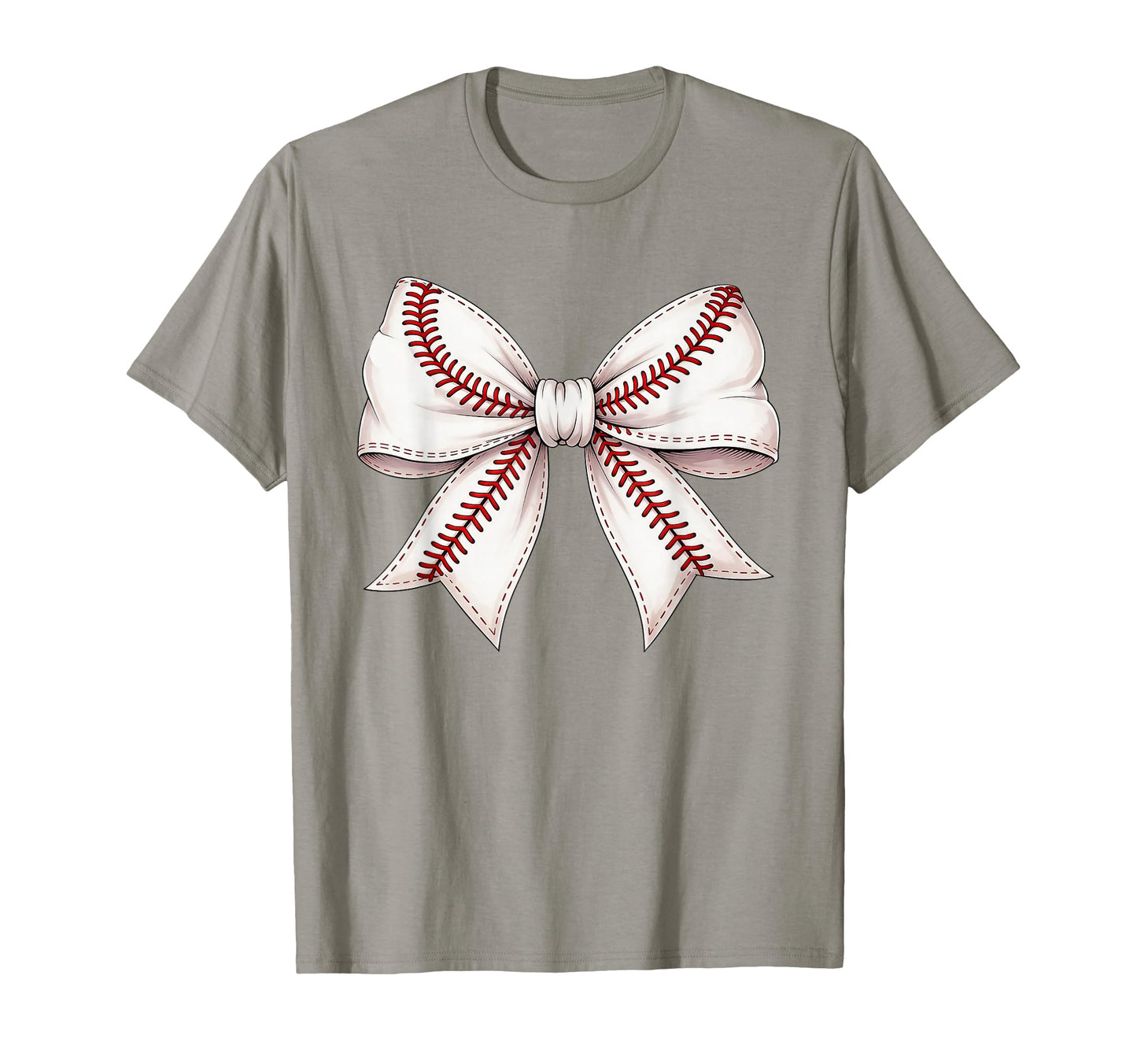 Baseball Bow Mothers Day Baseball Mom T-Shirt - Minimalist Print Unisex - T-Shirt, Sweatshirt, Hoodie