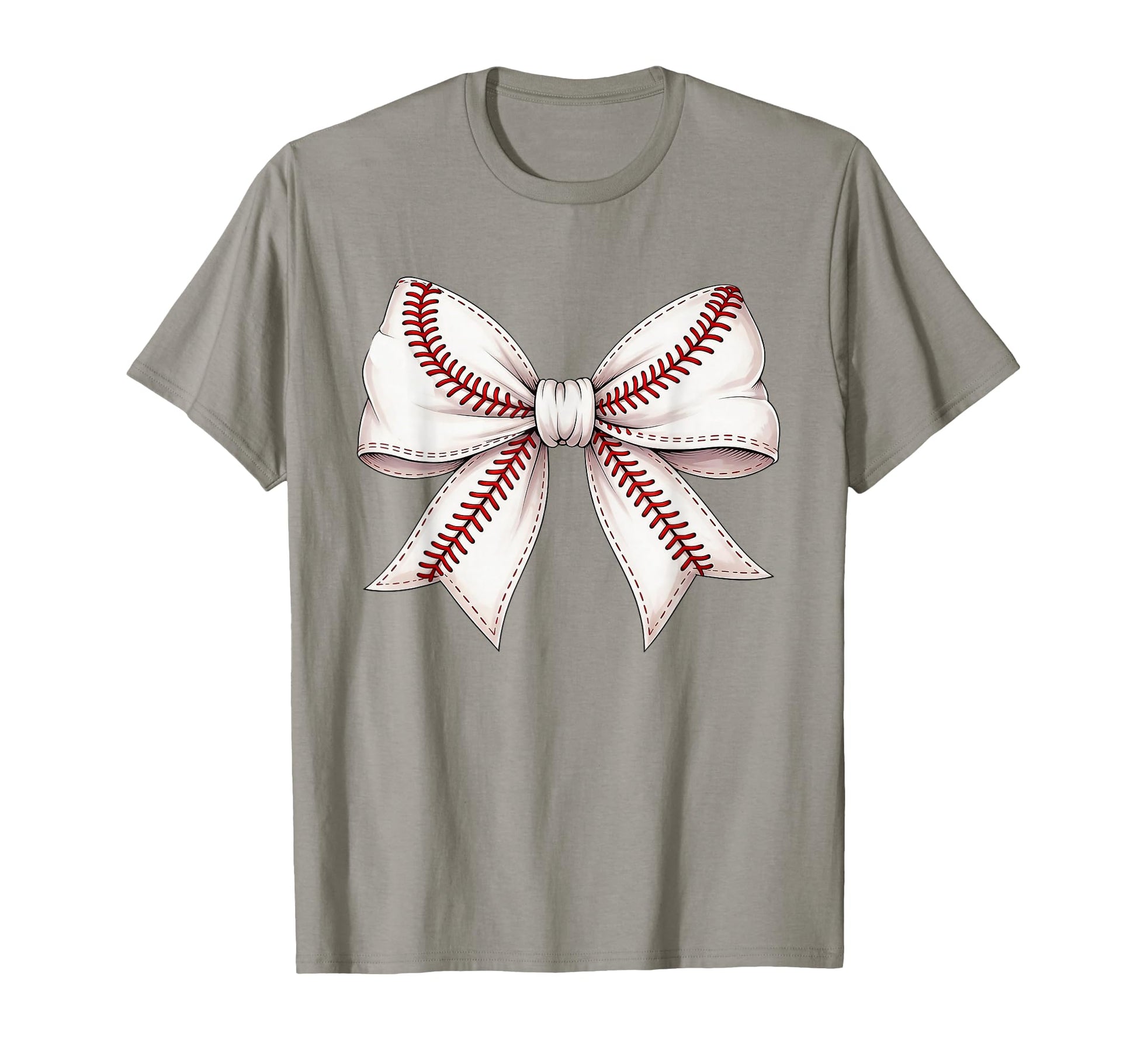 Baseball Bow Mothers Day Baseball Mom T-Shirt - Minimalist Print Unisex - T-Shirt, Sweatshirt, Hoodie