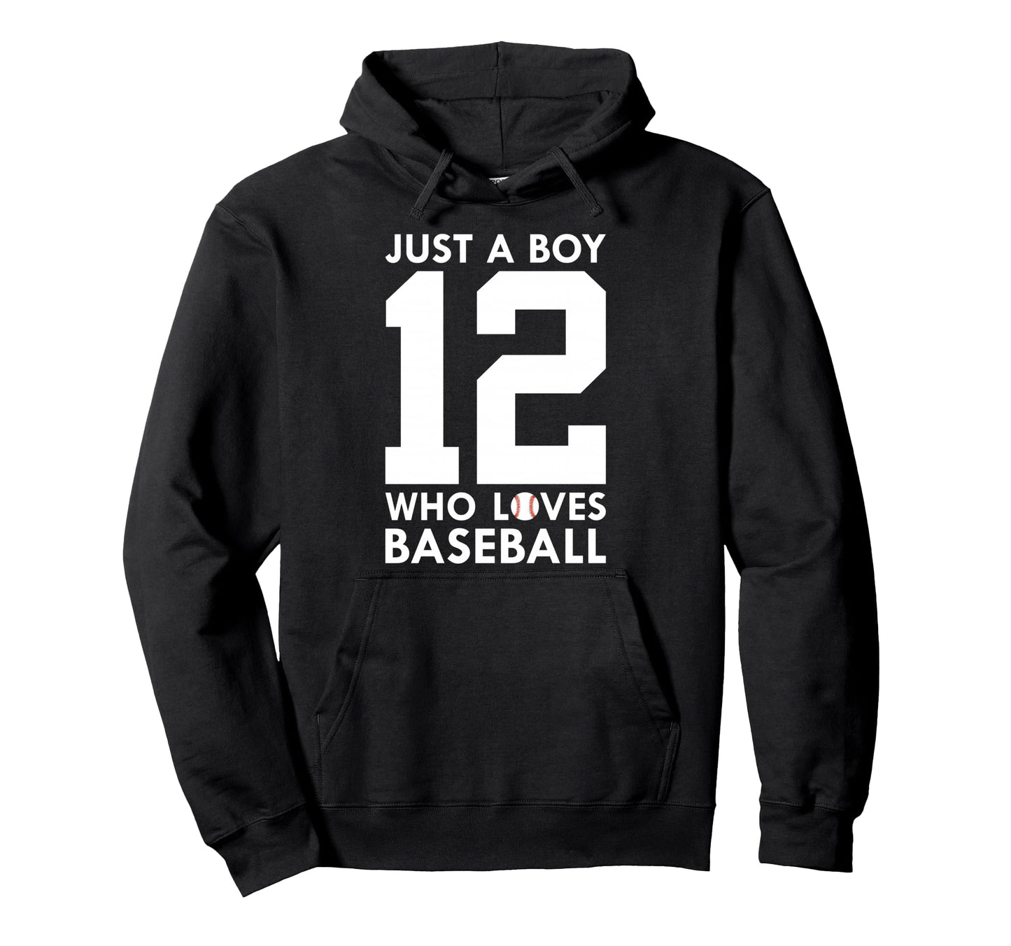 Just Who Loves Baseball 12Th Birthday Hoodie - Custom Art Print Unisex - T-Shirt, Sweatshirt, Hoodie