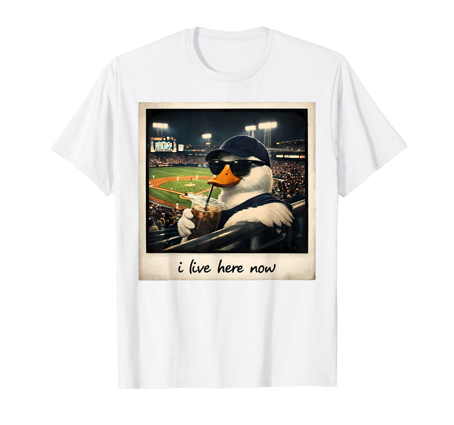 I Live Here Now Silly Goose Funny T-Shirt - Trendy Graphic Men Women - T-Shirt, Sweatshirt, Hoodie