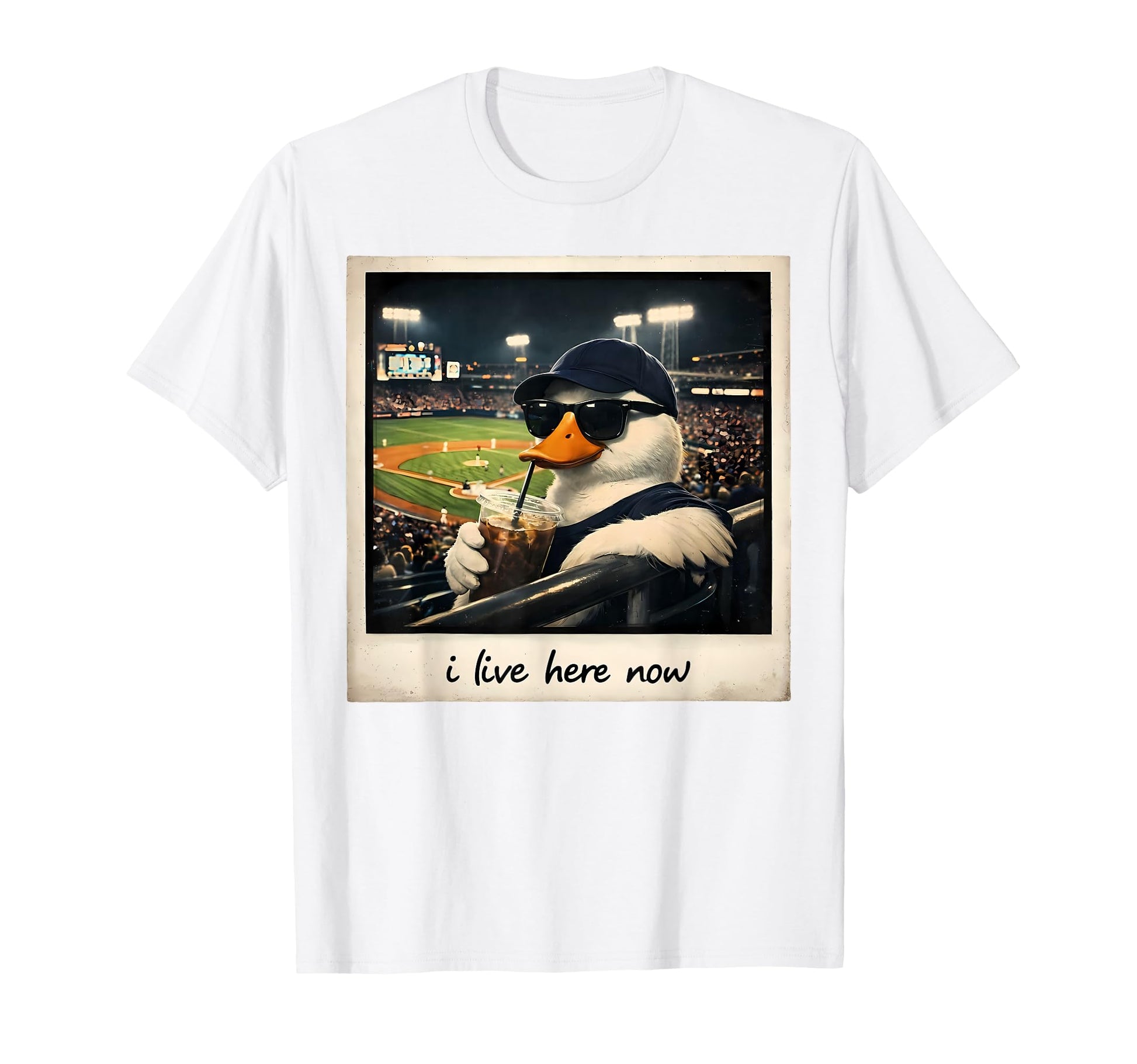 I Live Here Now Silly Goose Funny T-Shirt - Trendy Graphic Men Women - T-Shirt, Sweatshirt, Hoodie
