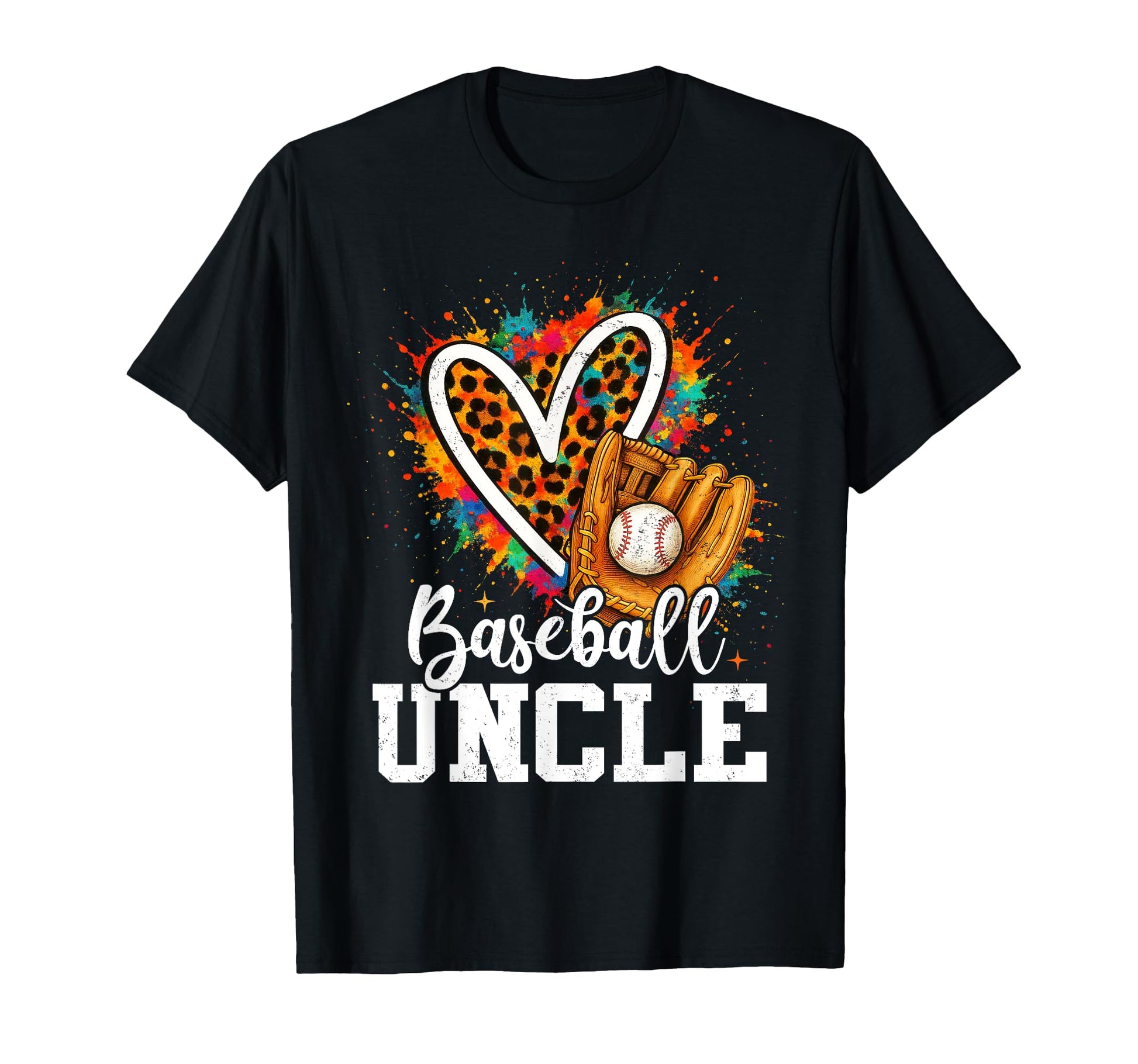 My Favorite Baseball Uncle Leopard Hoodie - Aesthetic Graphic Men Women - T-Shirt, Sweatshirt, Hoodie