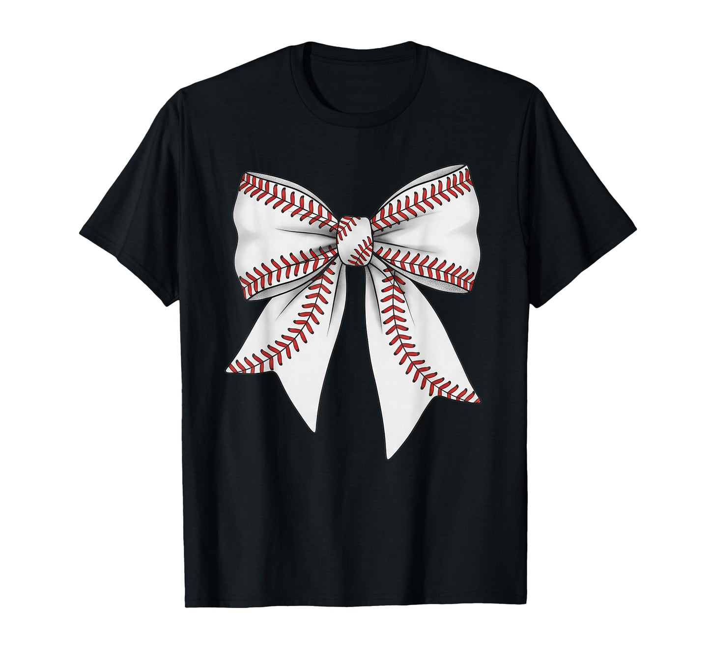 Baseball Coquette Bow Game Day Mama Mom T-Shirt - Novelty Apparel Unisex - T-Shirt, Sweatshirt, Hoodie